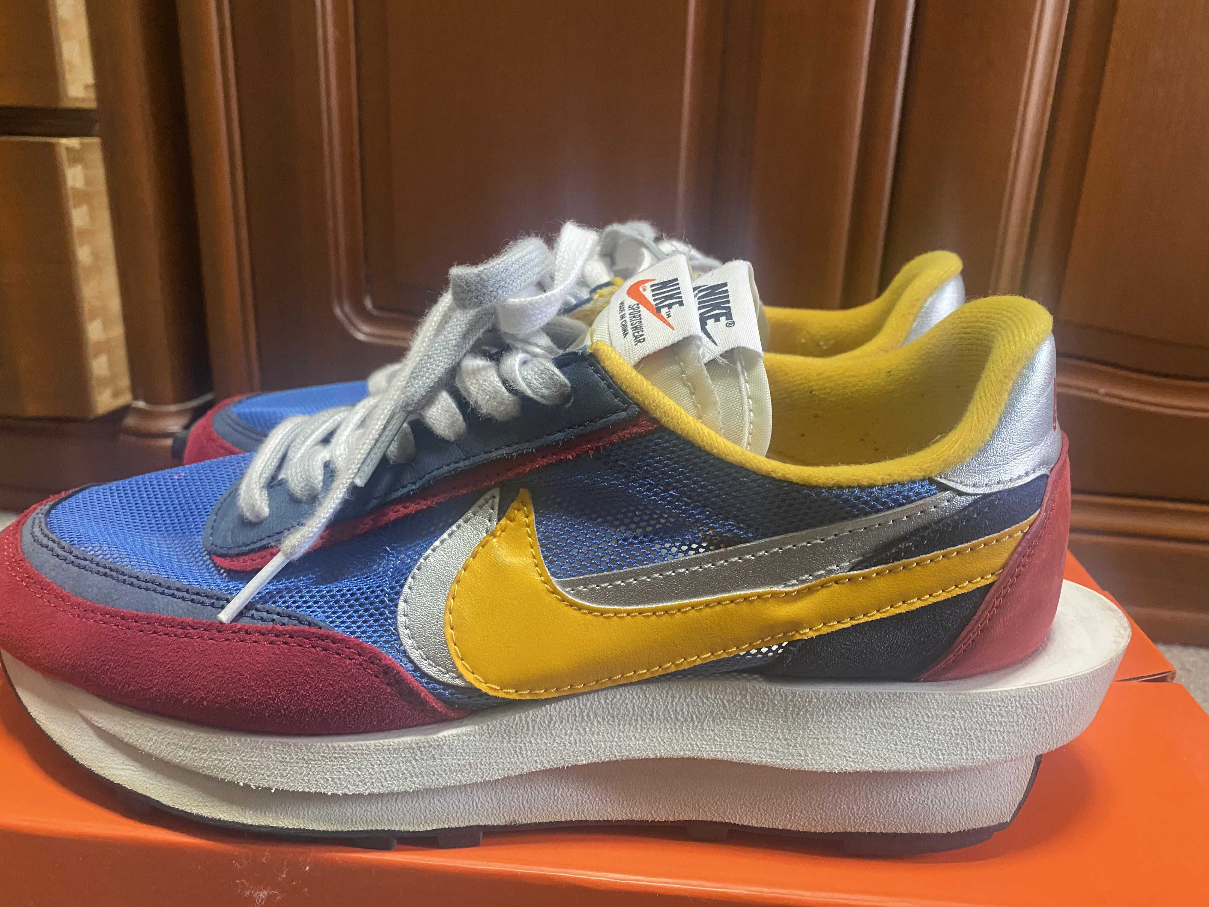 sacai × Nike LDV Waffle "Red/Blue"