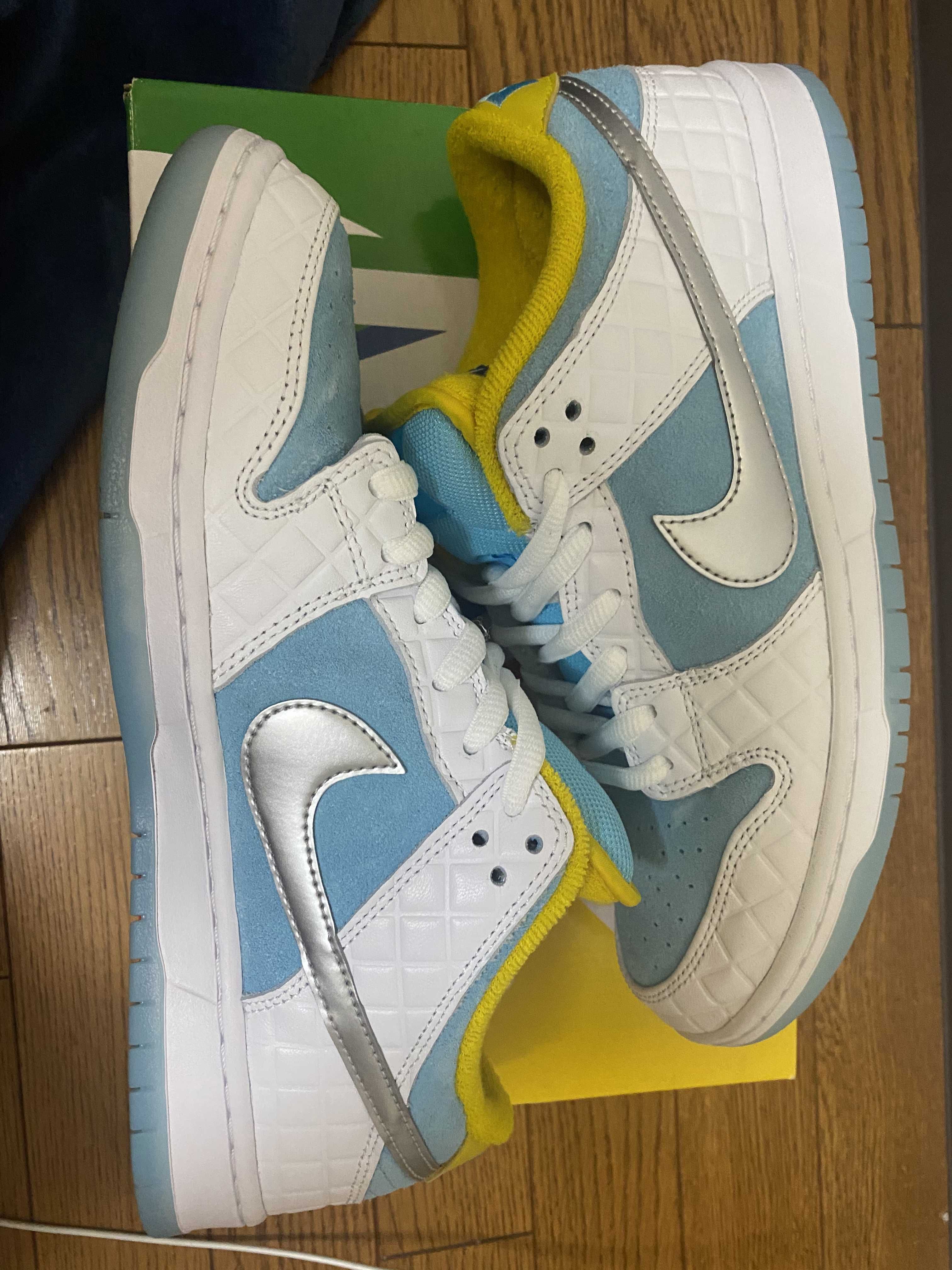 FTC × Nike SB Dunk Low "White/Blue"