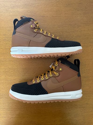Nike Lunar Force 1 High Duckboot "Yale Brown/Black/Gold Tone/Yale Brown"