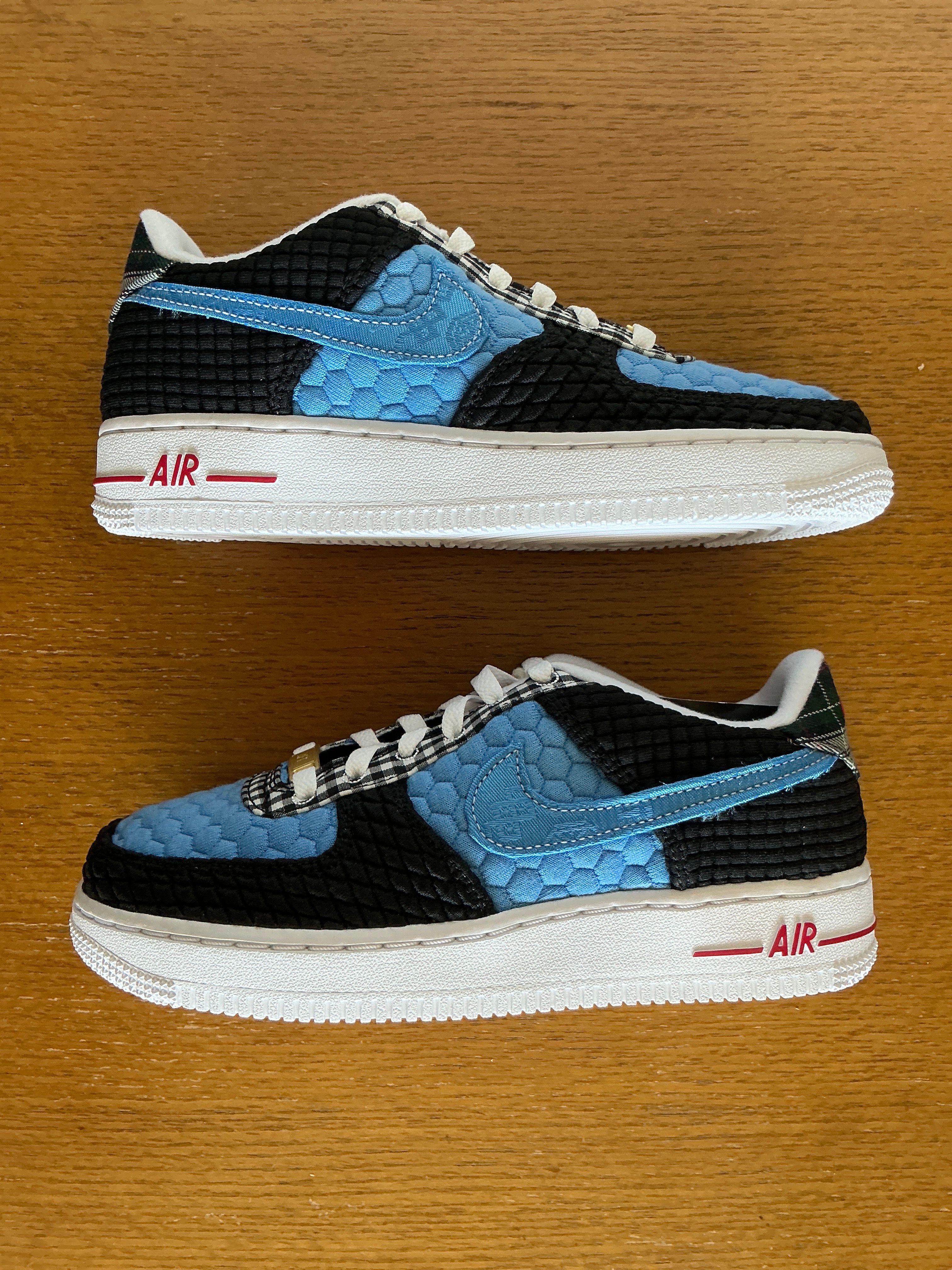 Nike GS Air Force 1 LV8 "Black/University Blue"