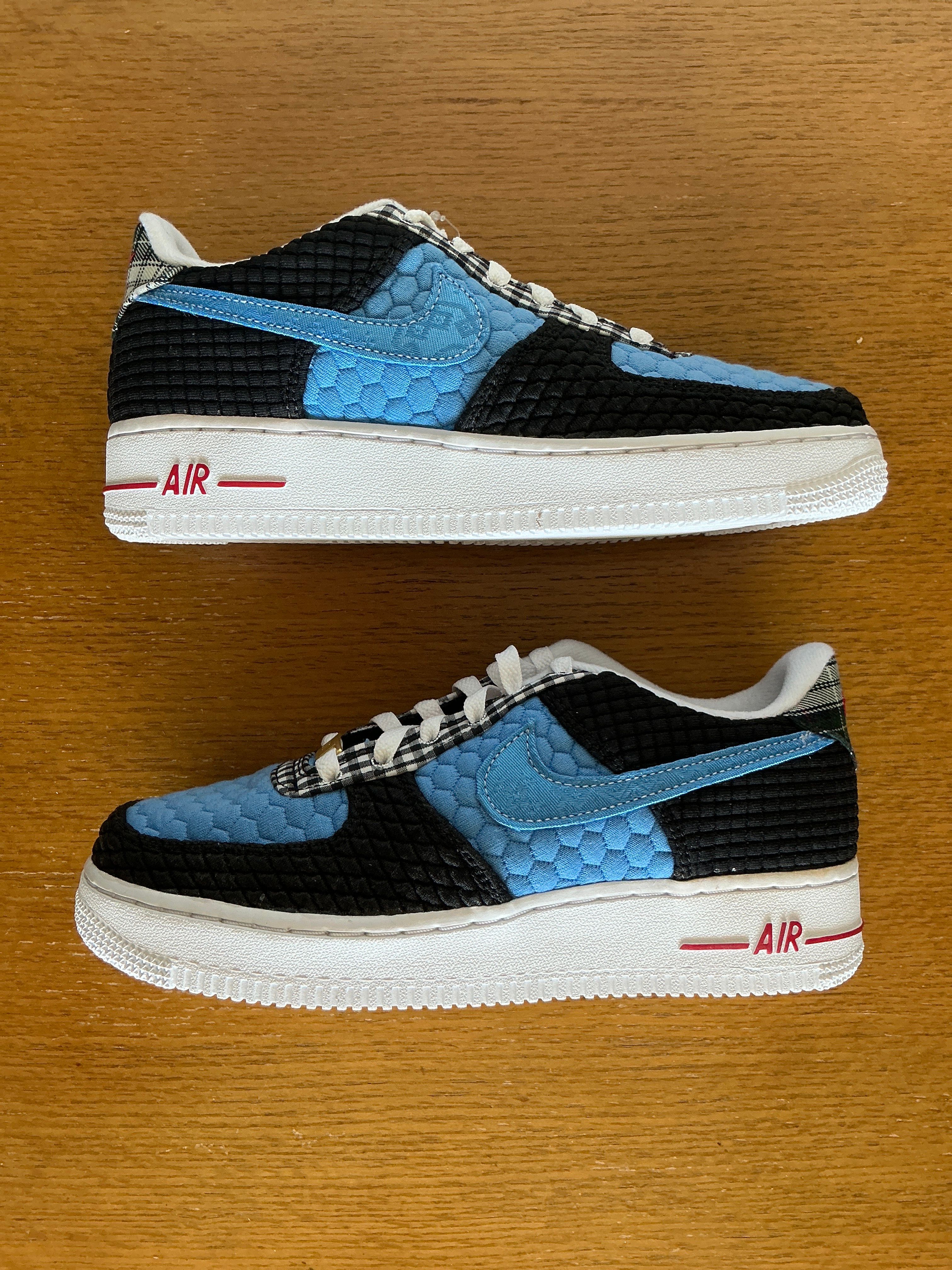 Nike GS Air Force 1 LV8 "Black/University Blue"