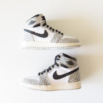 Nike GS Air Jordan 1 High OG "White Cement"