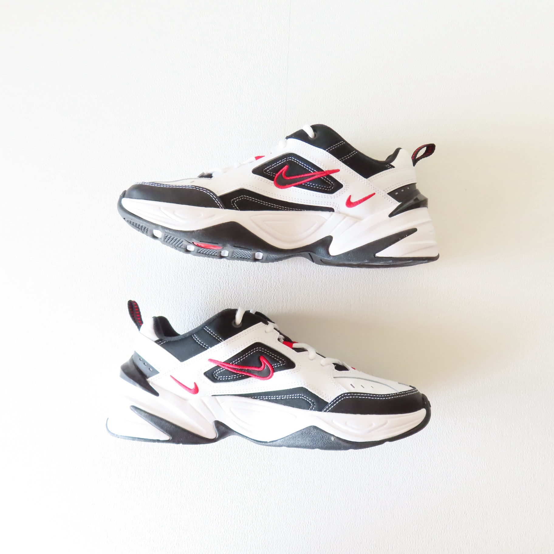 Nike M2K Tekno "White/Black-University Red"