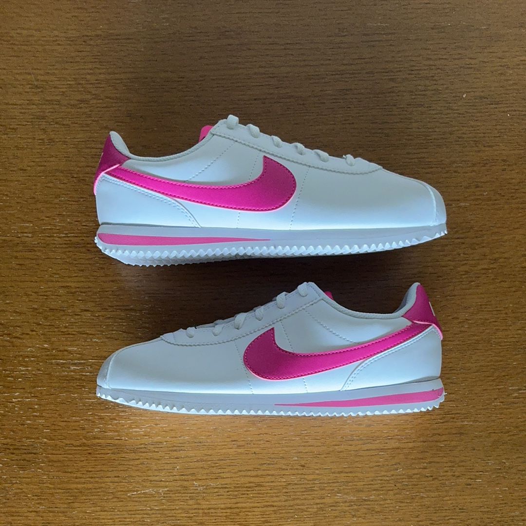 Nike GS Cortez "White/Laser Fuchsia"