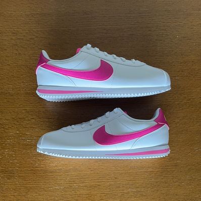Nike GS Cortez "White/Laser Fuchsia"