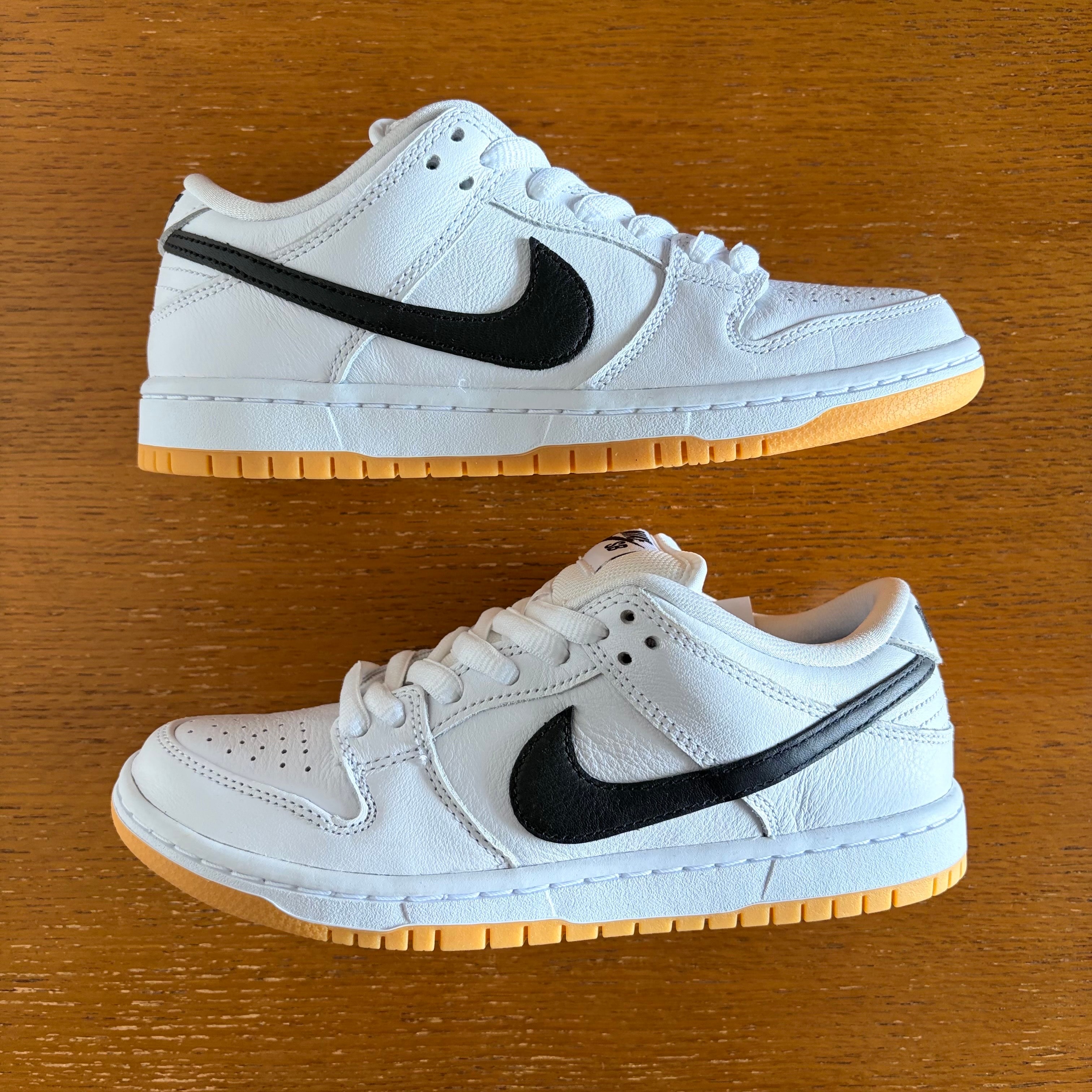 Nike SB Dunk Low Pro "White/Black-White-Gum Light Brown"