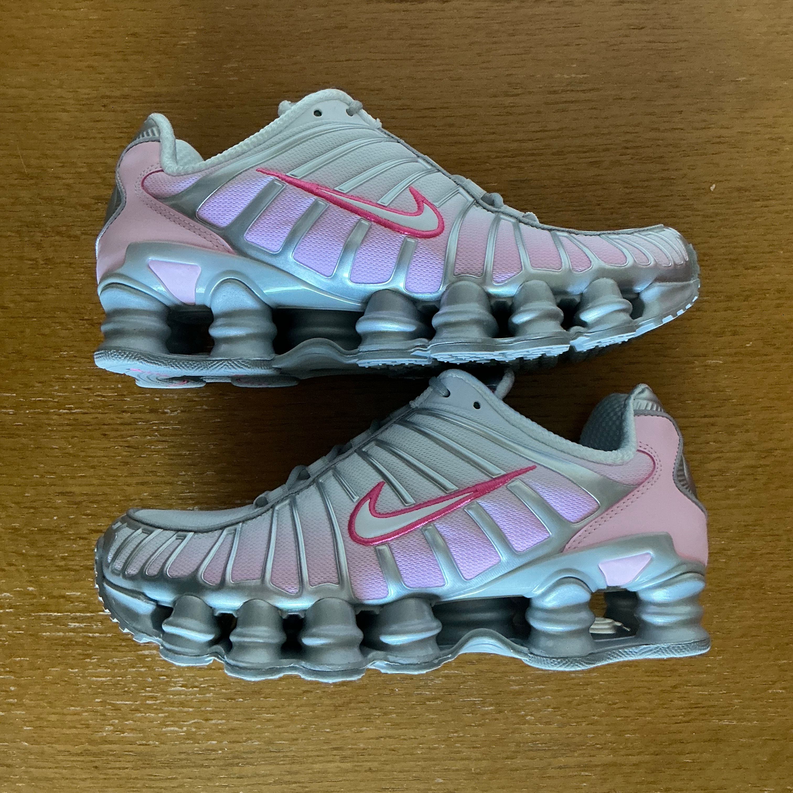 Nike Women's Shox TL "Metallic Platinum/Pinksicle"