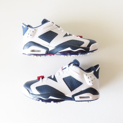Nike Air Jordan 6 Retro Low Golf "White/Varsity Red/Midnight Navy"