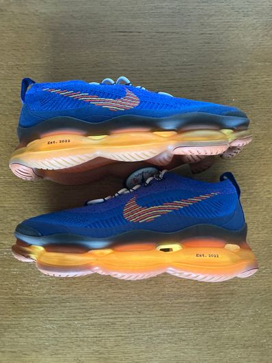 Nike Air Max Scorpion Flyknit SE "Racer Blue/Safety Orange"