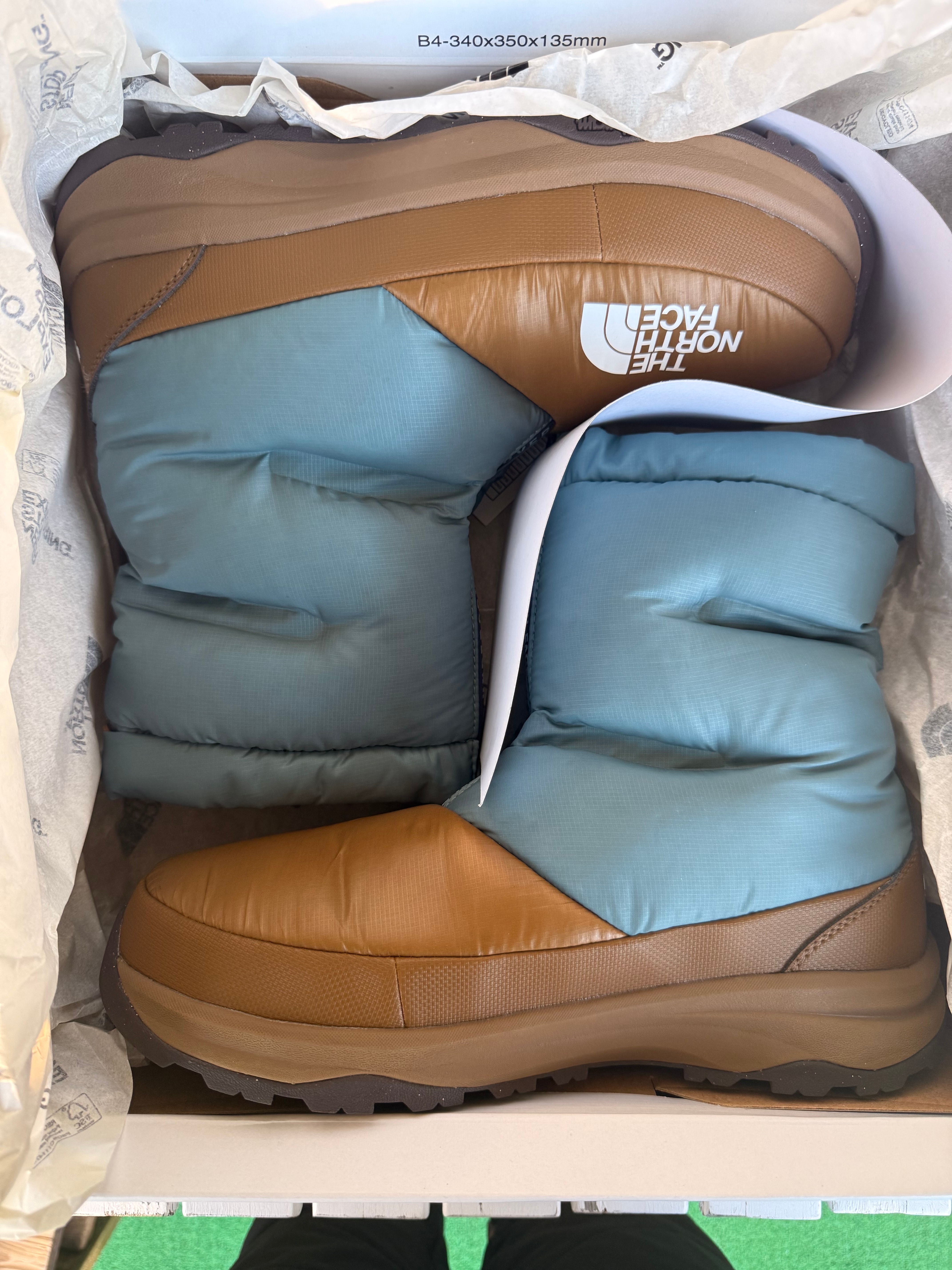 ザノースフェイス × アンダーカバー 創空 ソウクウ ダウン ブーティー "ライトブルー/グレー"