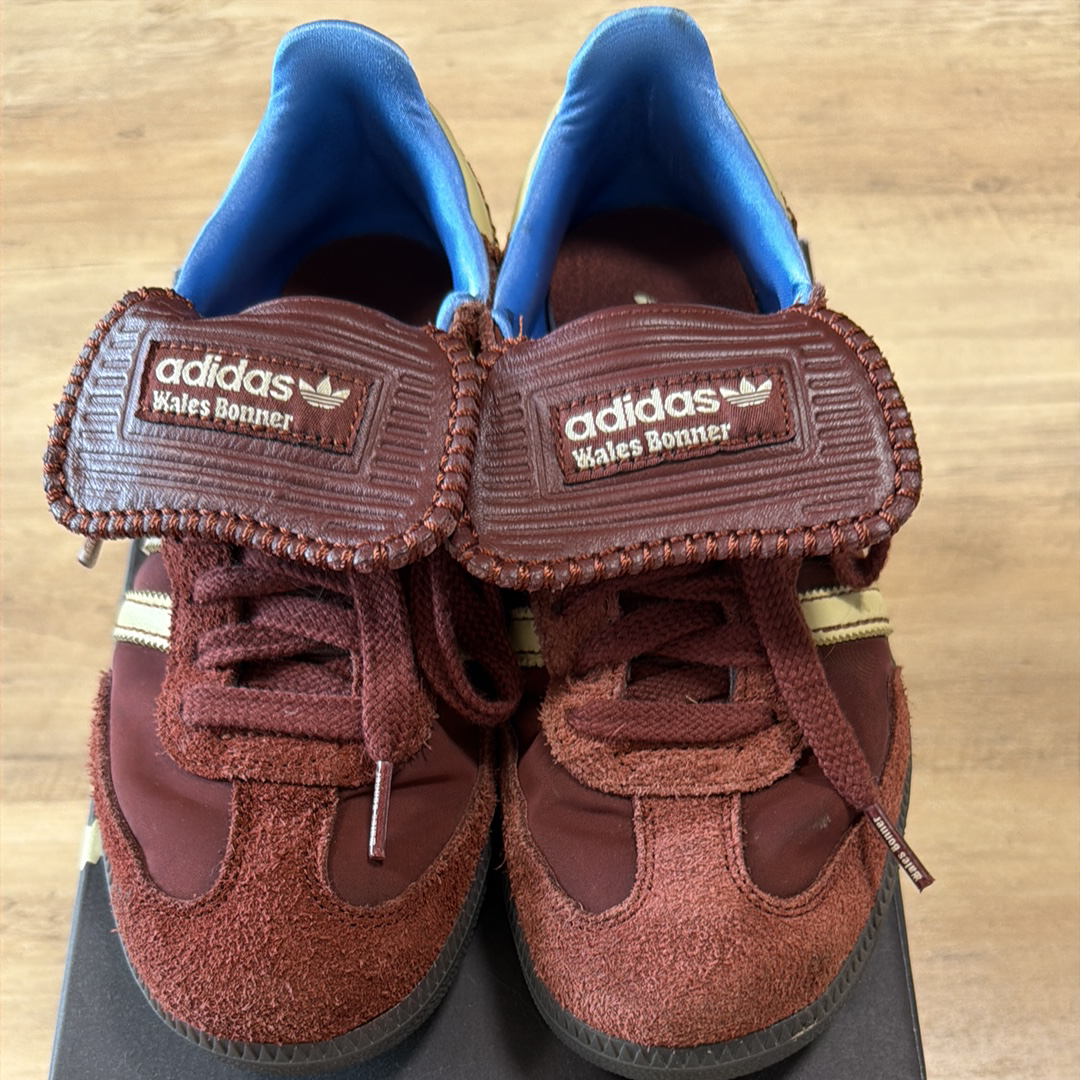 Wales Bonner × adidas Samba Nylon Low "Fox Brown/Sandy Beige/Lucky Blue"
