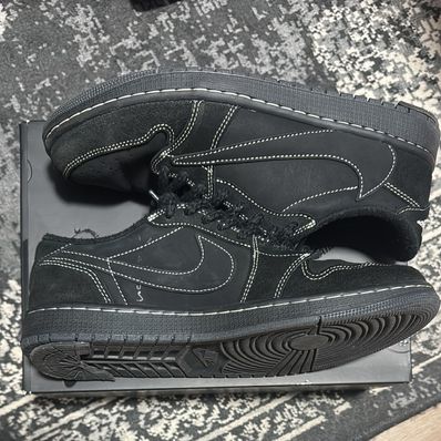 Travis Scott × Nike Air Jordan 1 Low OG SP "Black Phantom"