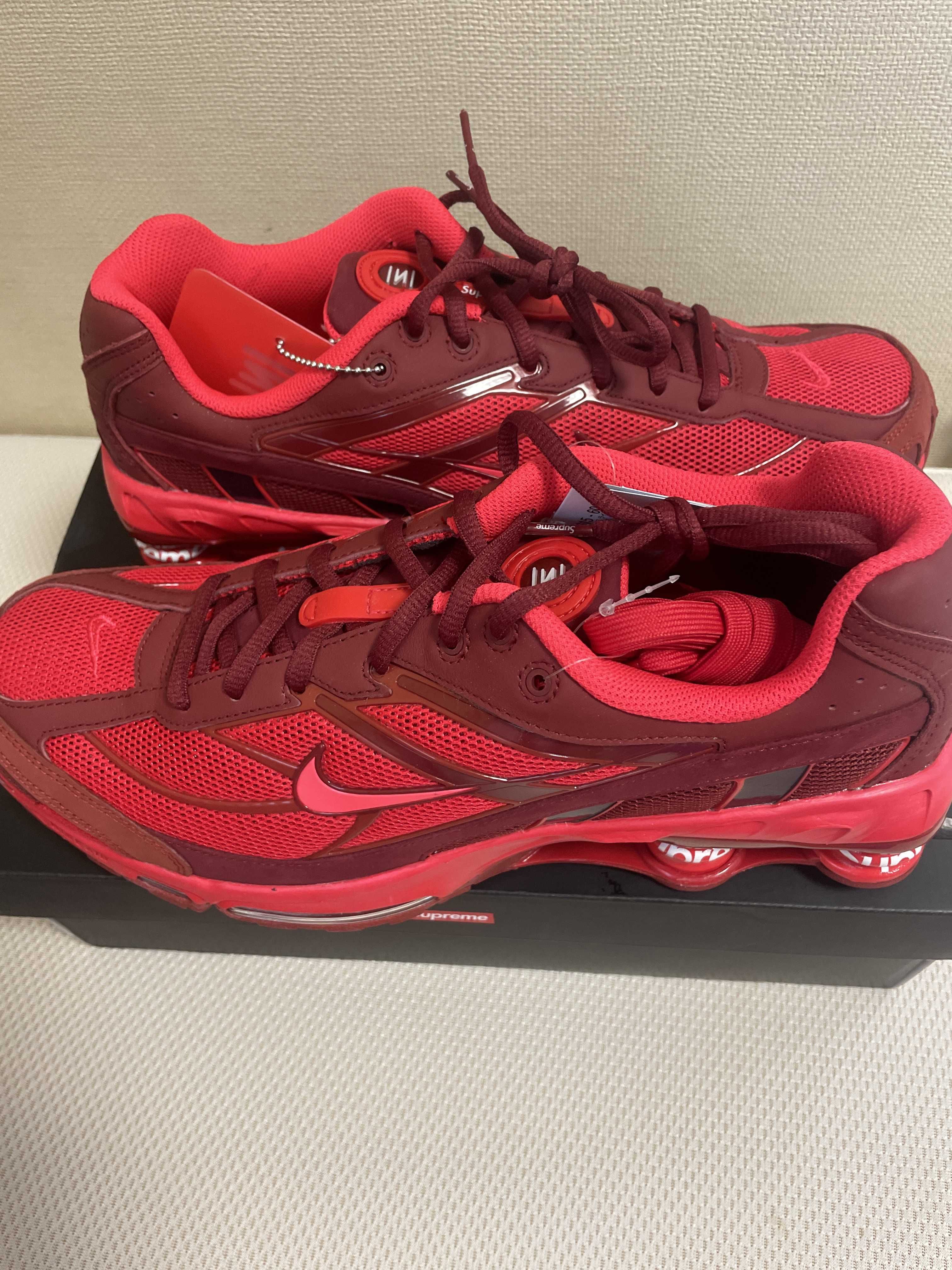 Supreme × Nike Shox Ride 2 "Speed Red/Siren Red-Barn"