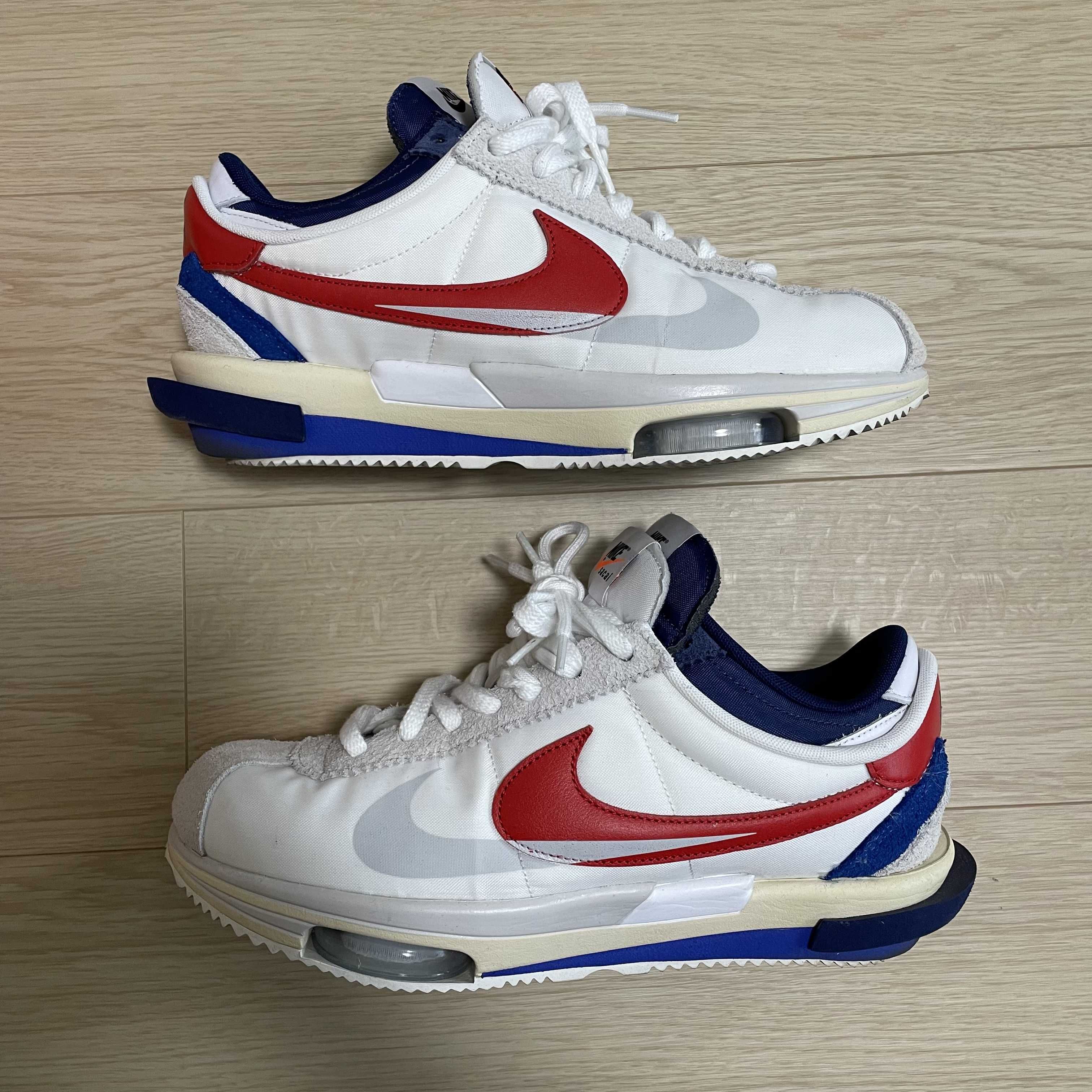 sacai × Nike Zoom Cortez "White and University Red"
