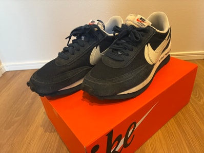 fragment design × sacai × Nike LD Waffle "Blackended Blue"