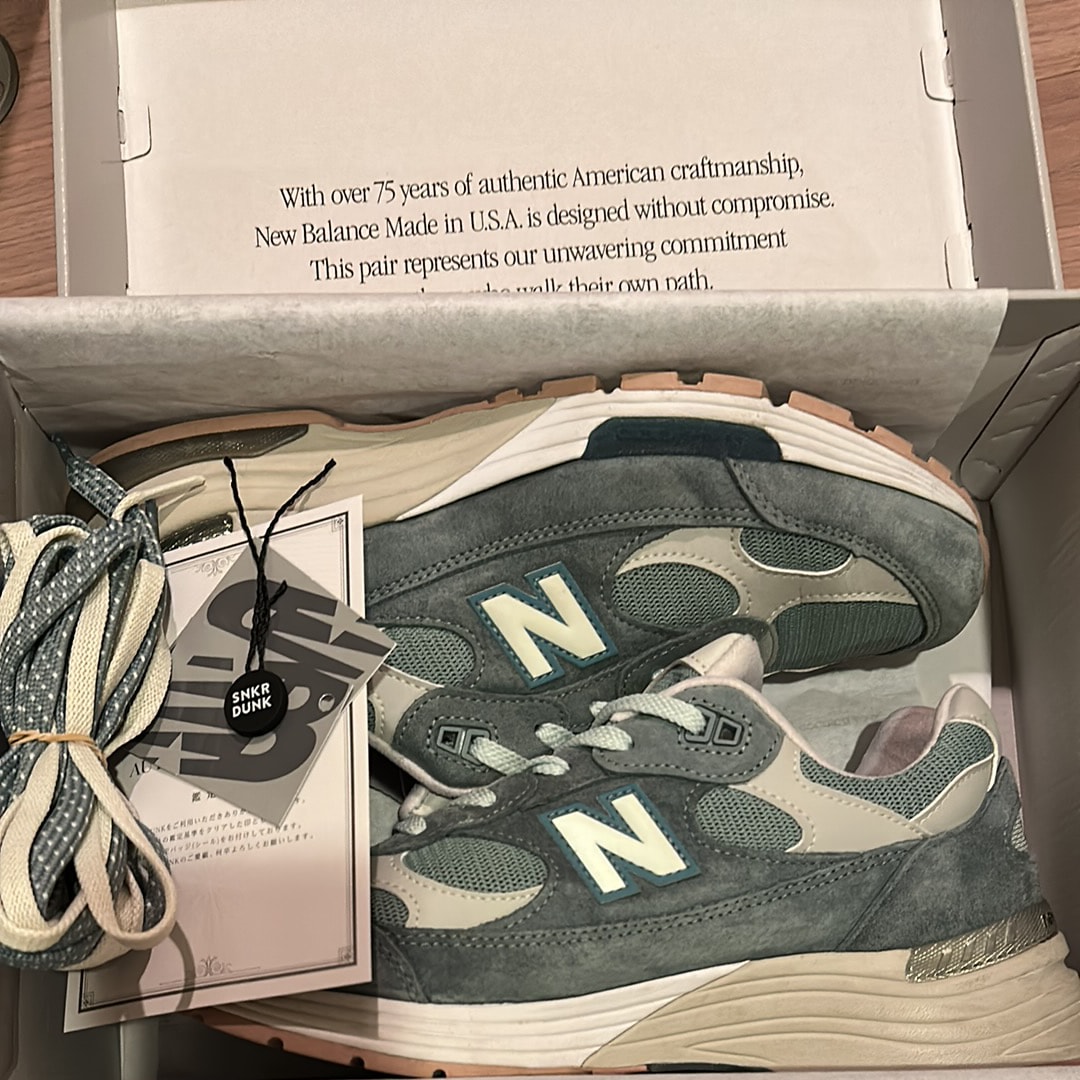 KITH × New Balance 992 "Aegean Blue/Shadow Gray"