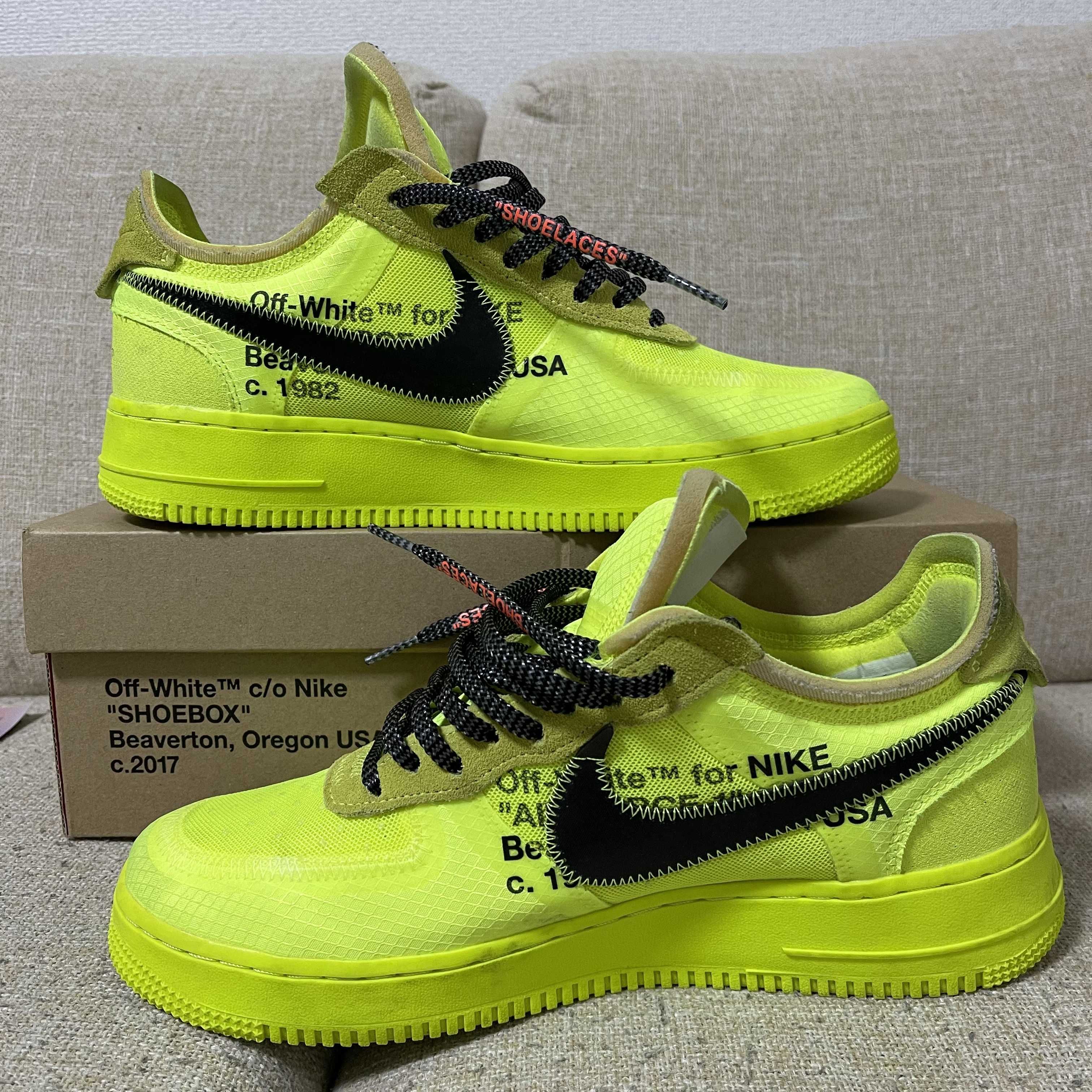 Off-White × Nike Air Force 1 Low "Volt"