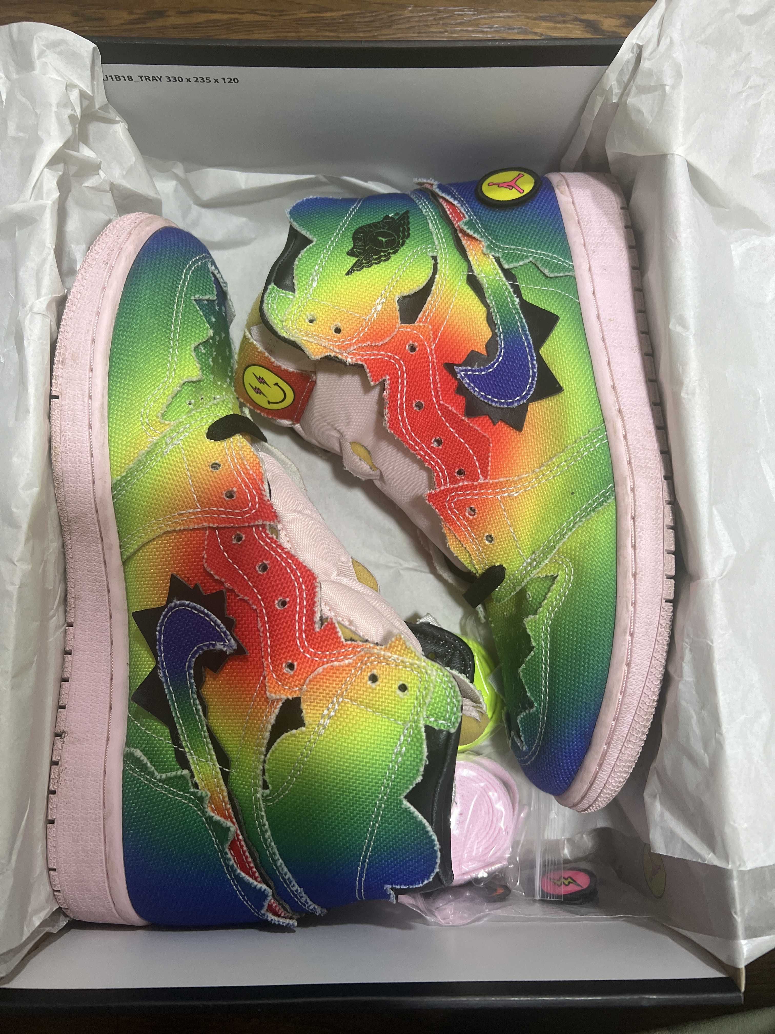 J Balvin × Nike Air Jordan 1 High OG "Rainbow"