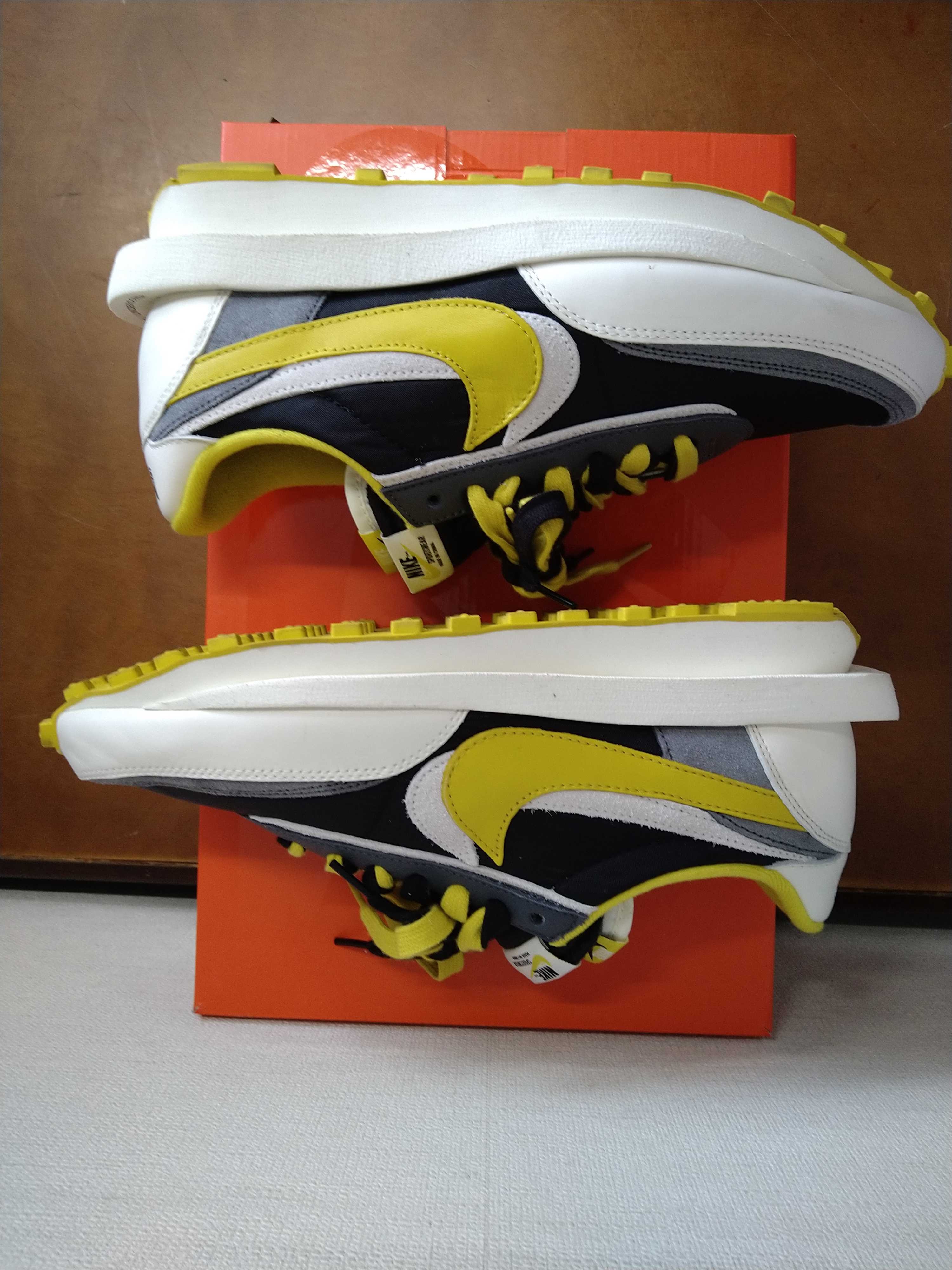 UNDERCOVER × sacai × Nike LD Waffle "Black/Sail-Dark Grey-Bright Citron"