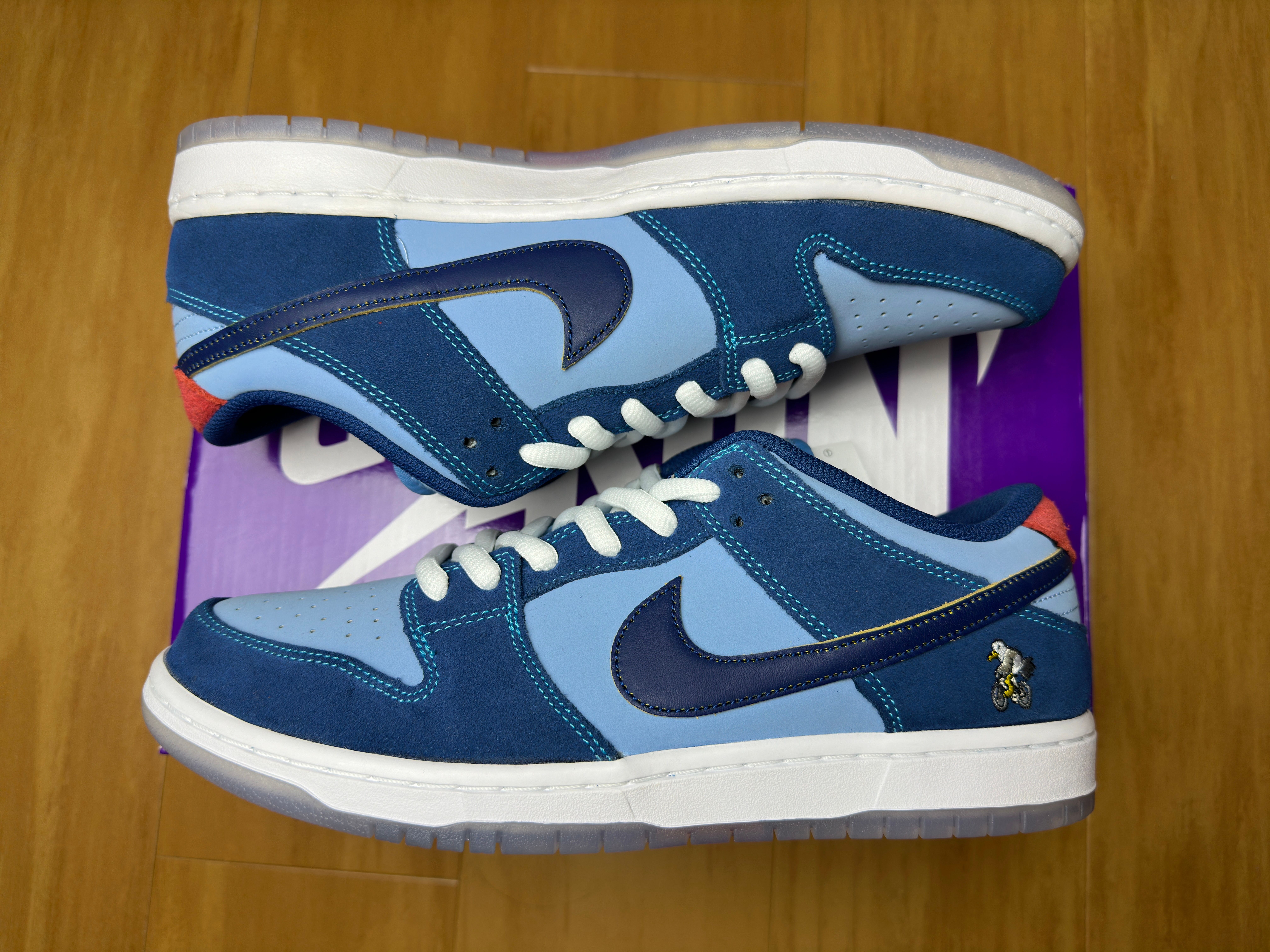 Why So Sad? × Nike SB Dunk Low "Coastal Blue/Speed Yellow-University Red"