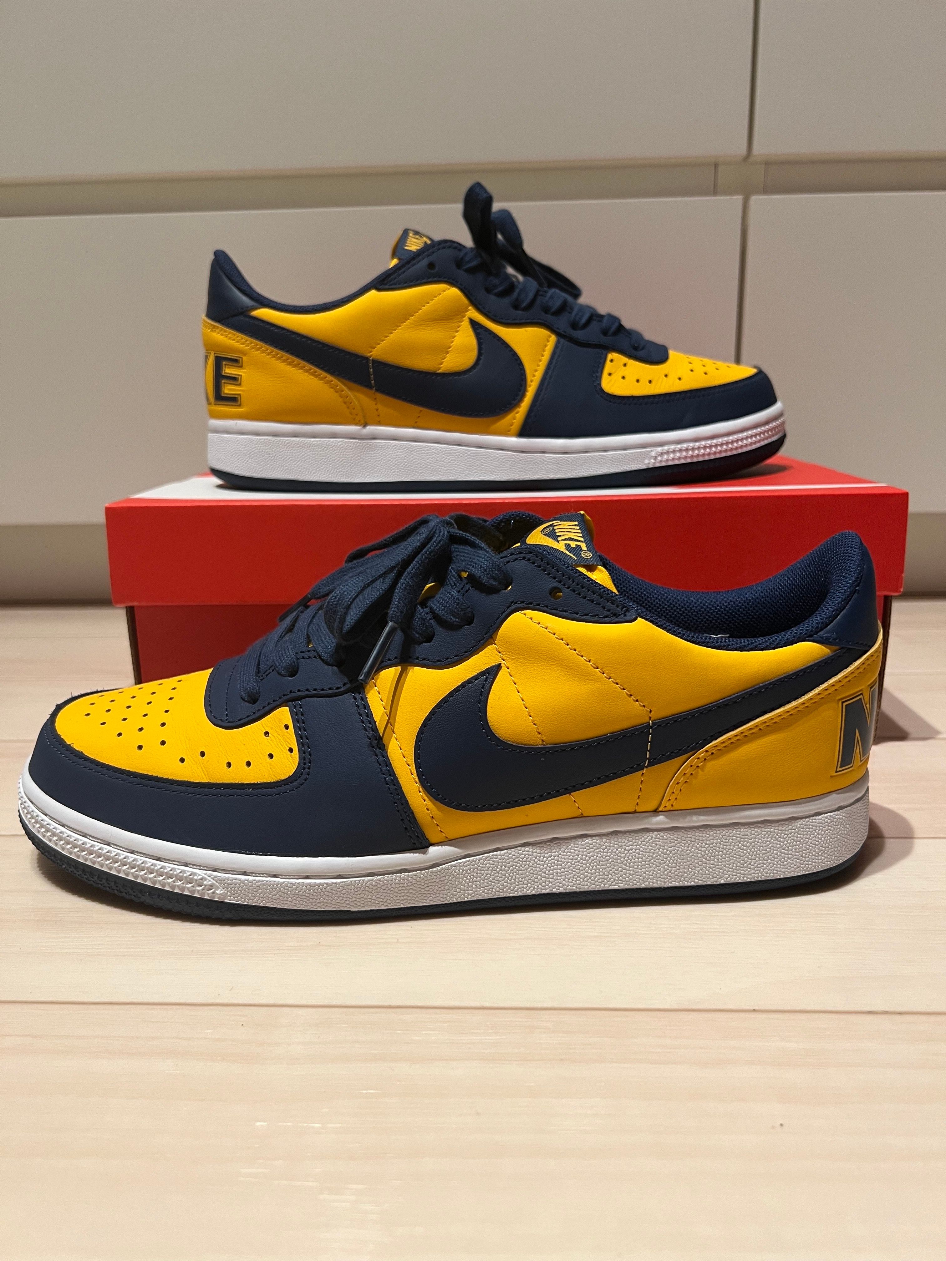 Nike Terminator Low "University Gold and Navy/Michigan"