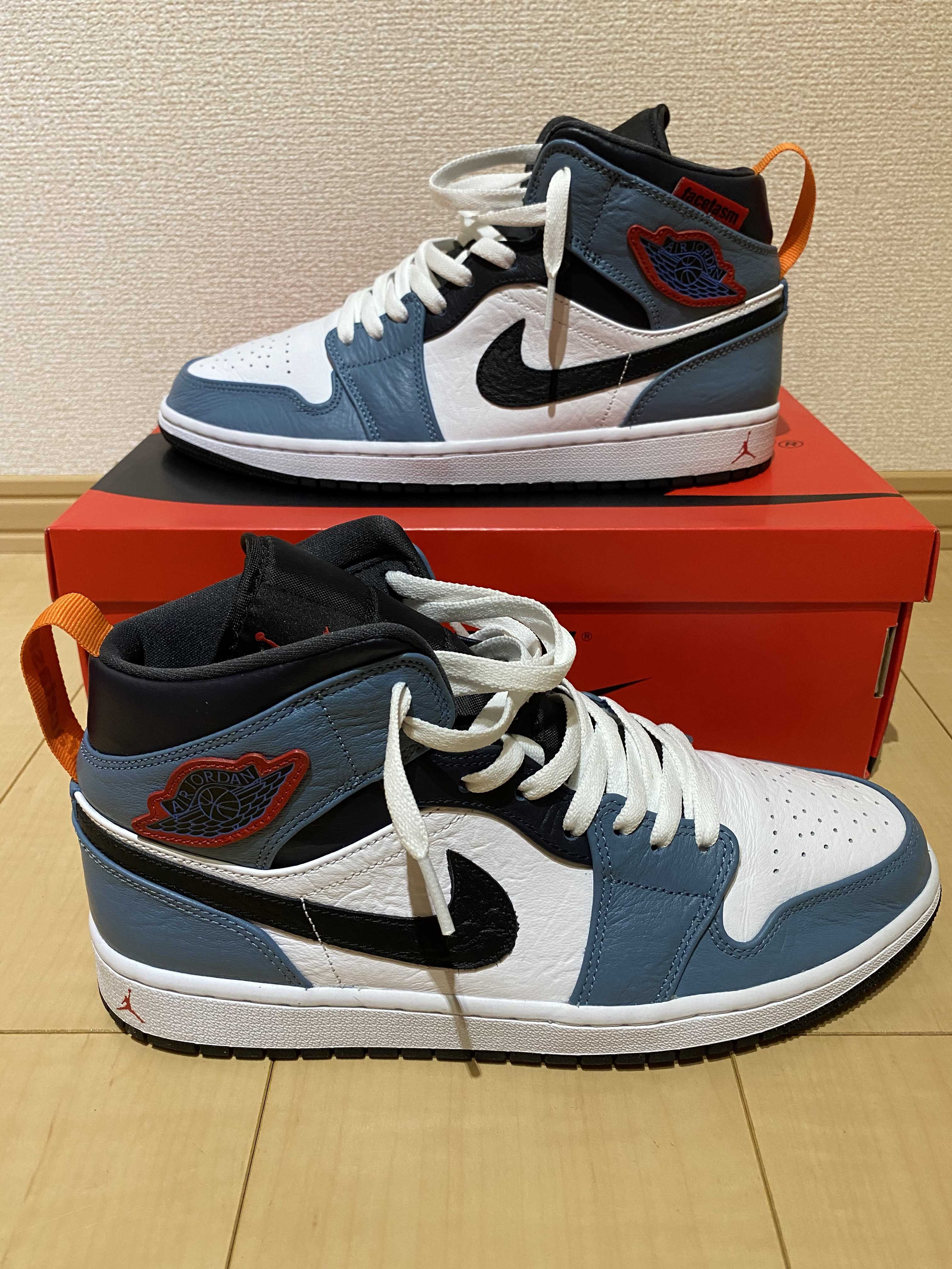 FACETASM × Nike Air Jordan 1 Mid "White/Navy"