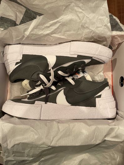 Sacai × Nike Blazer Low "Iron Grey"