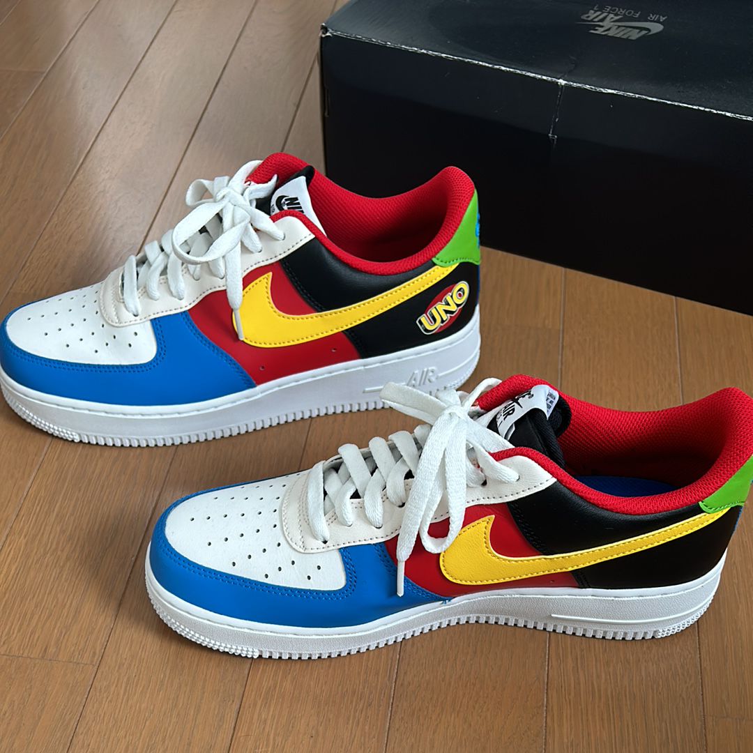 UNO x Nike Air Force 1 Low "White/Yellow/University Red"