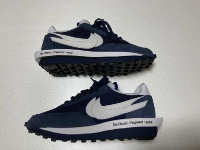 Fragment × sacai × Nike LD Waffle "Blackended Blue"