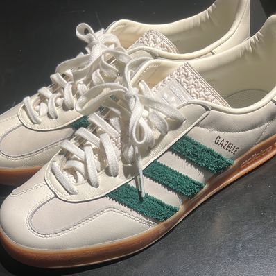 adidas Gazelle Indoor "Off White/Dark Green/Footwear White"