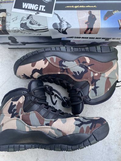 Nike Air Jordan 10 "Woodlamd Camo"