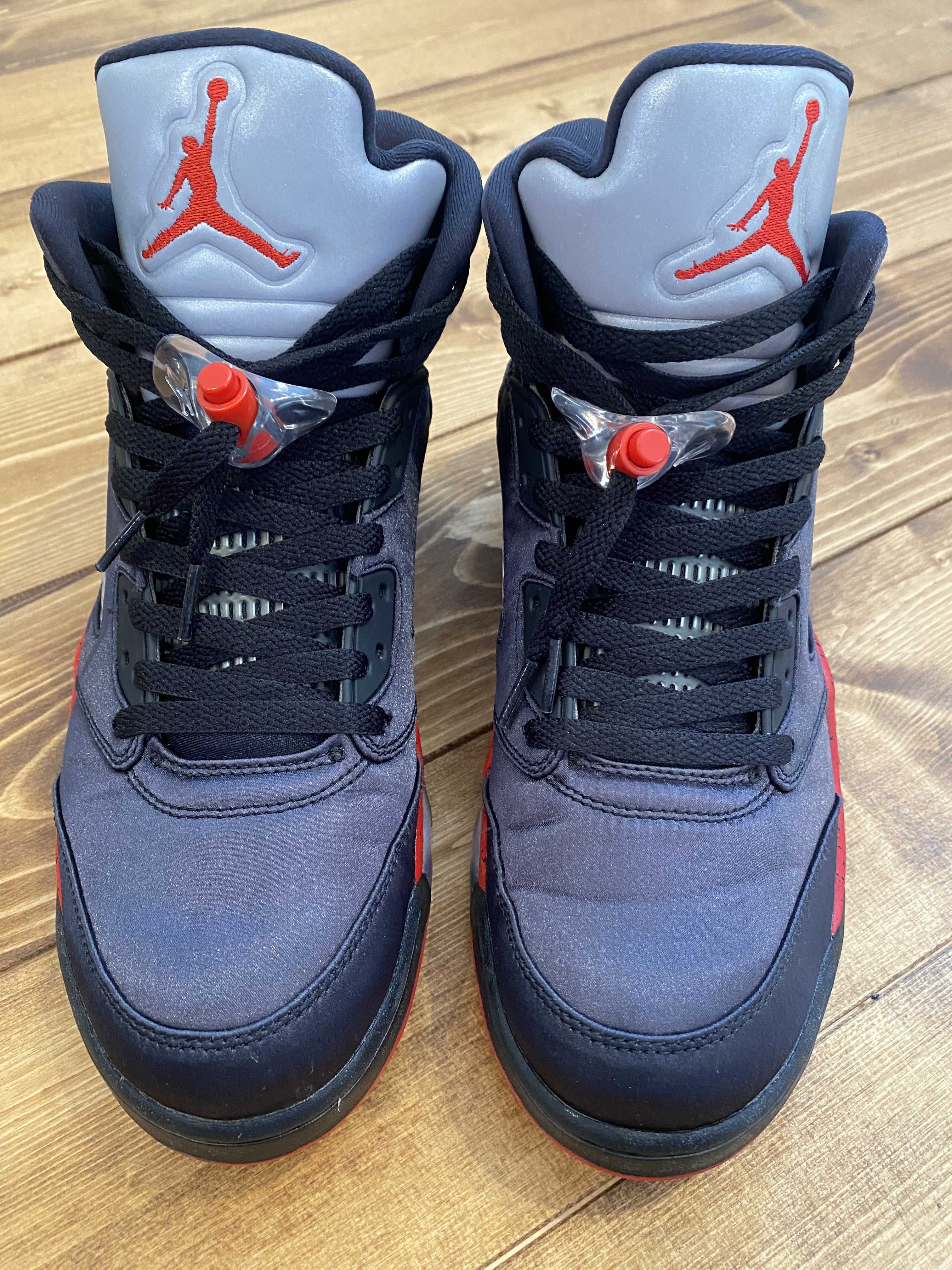 Air Jordan 5 Satin "Bred"