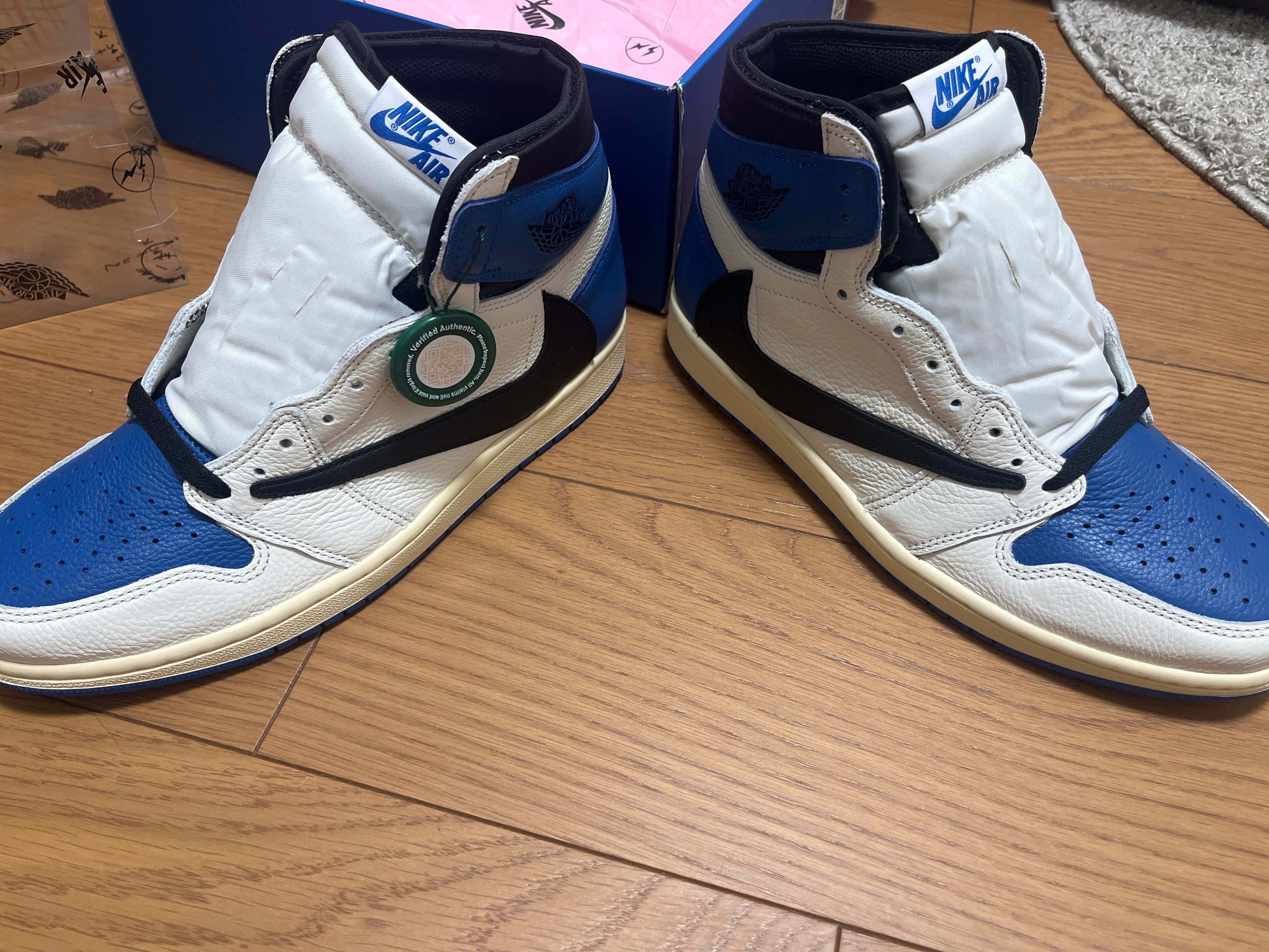 Travis Scott × fragment design × Nike Air Jordan 1 Retro High OG SP "Military Blue"
