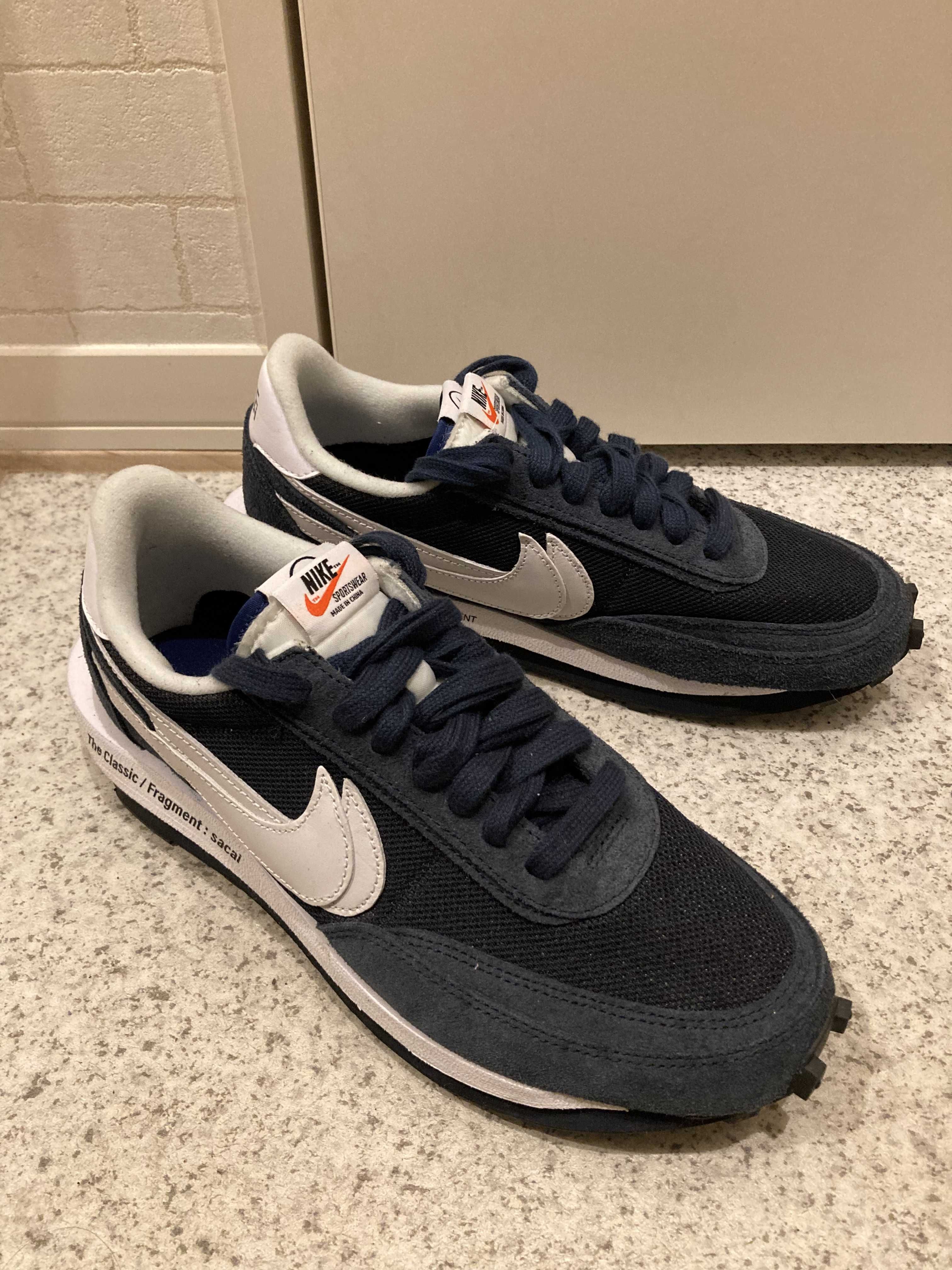 Fragment × sacai × Nike LD Waffle "Blackended Blue"