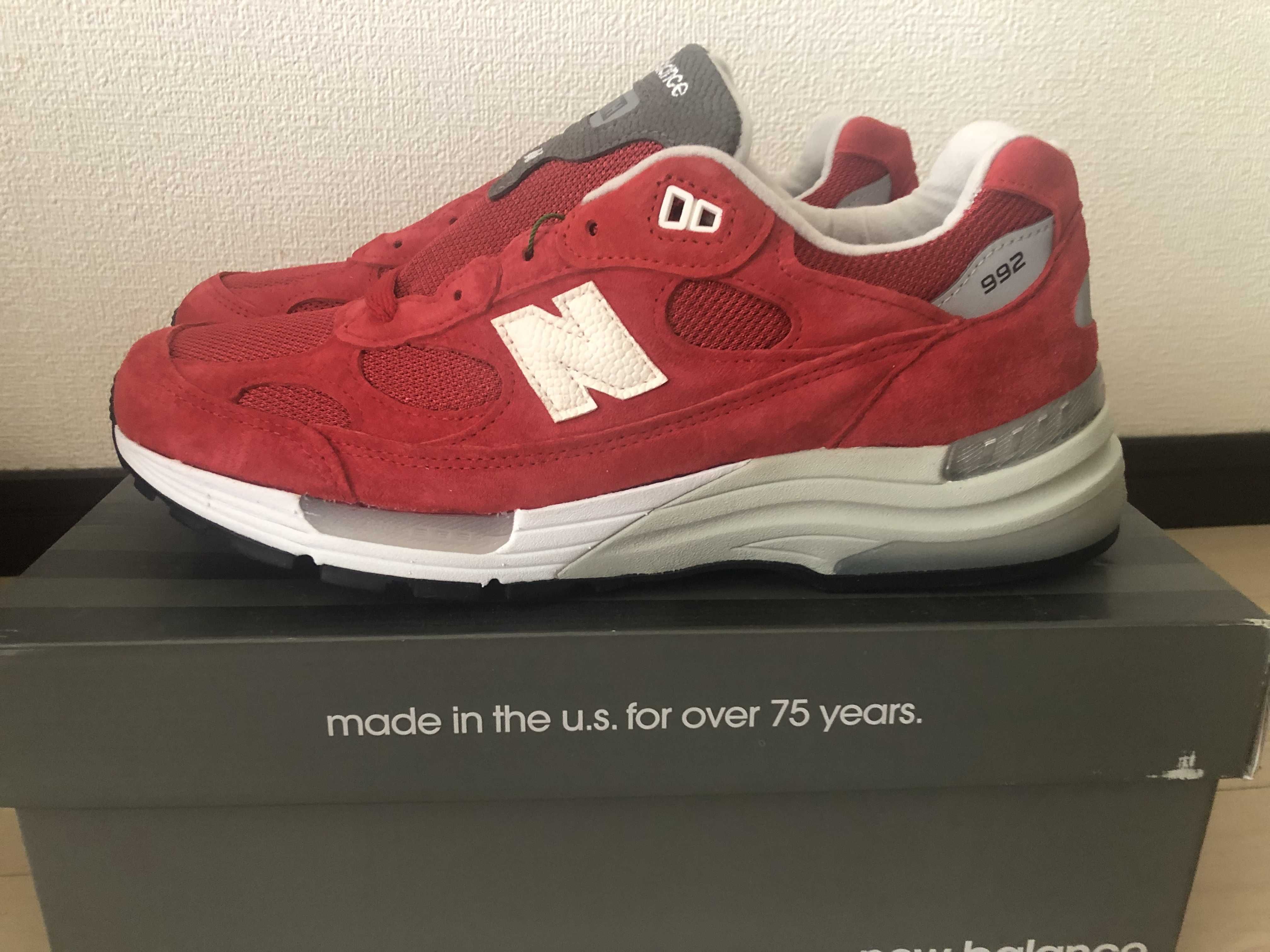 KITH × New Balance 992 Kithmas "Red"