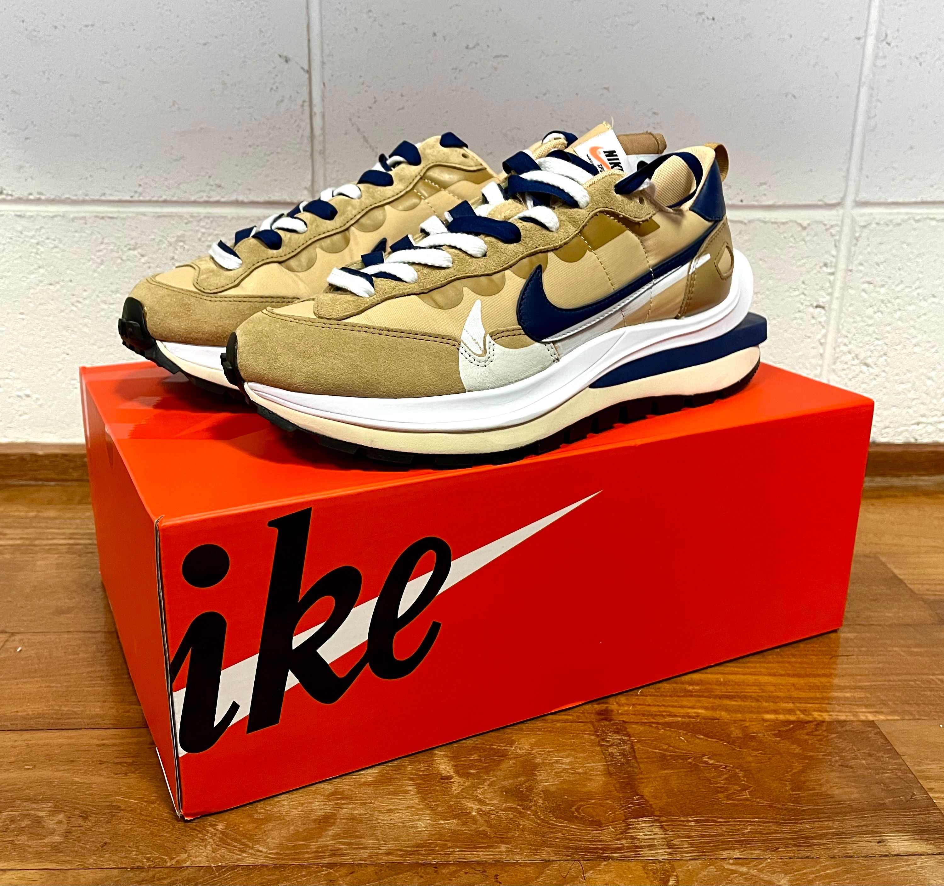 Sacai × Nike Vapor Waffle "Sesame And Blue Void"
