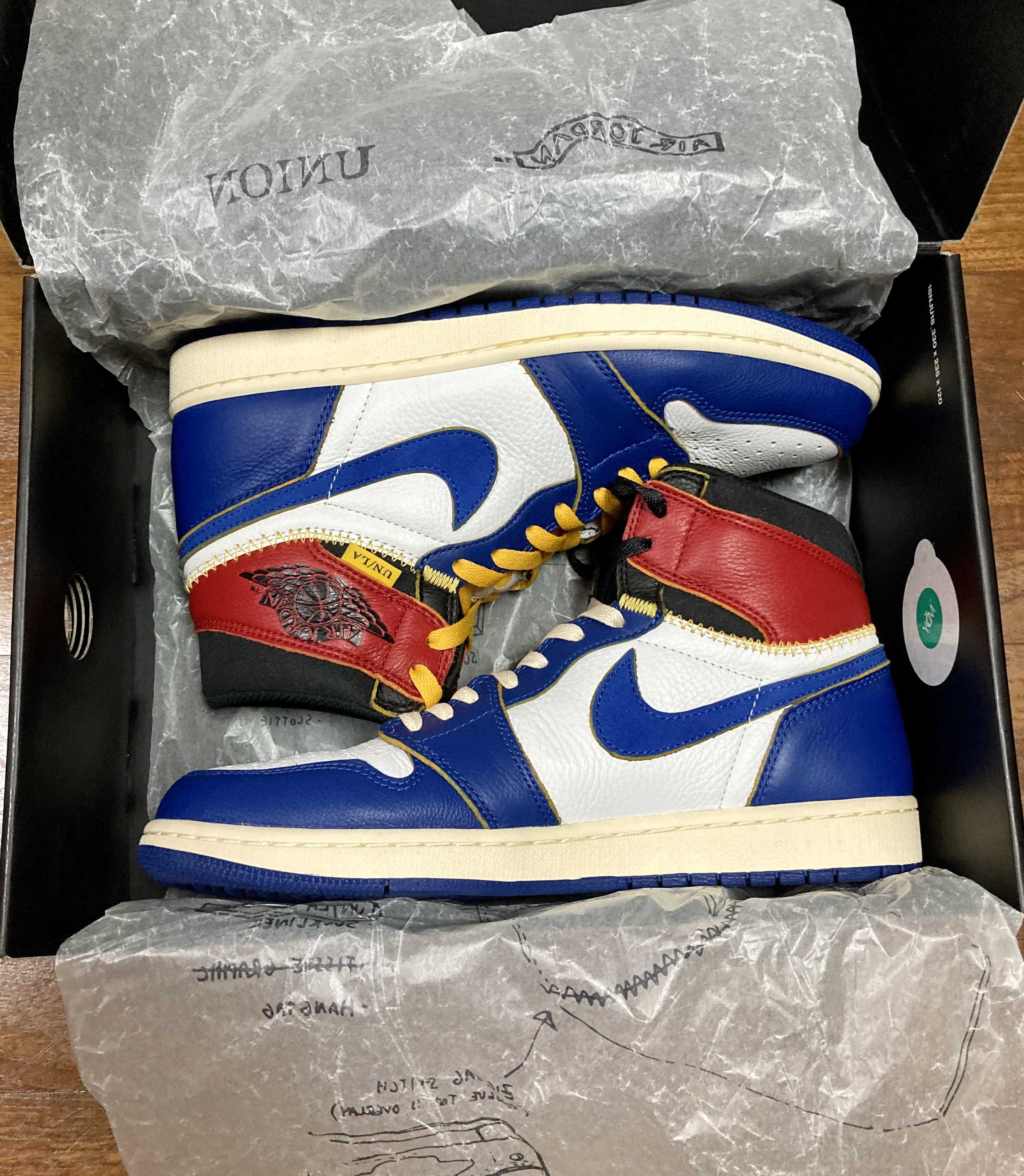 Union × Nike Air Jordan 1 Retro High OG NRG "Storm Blue/Varsity Red"