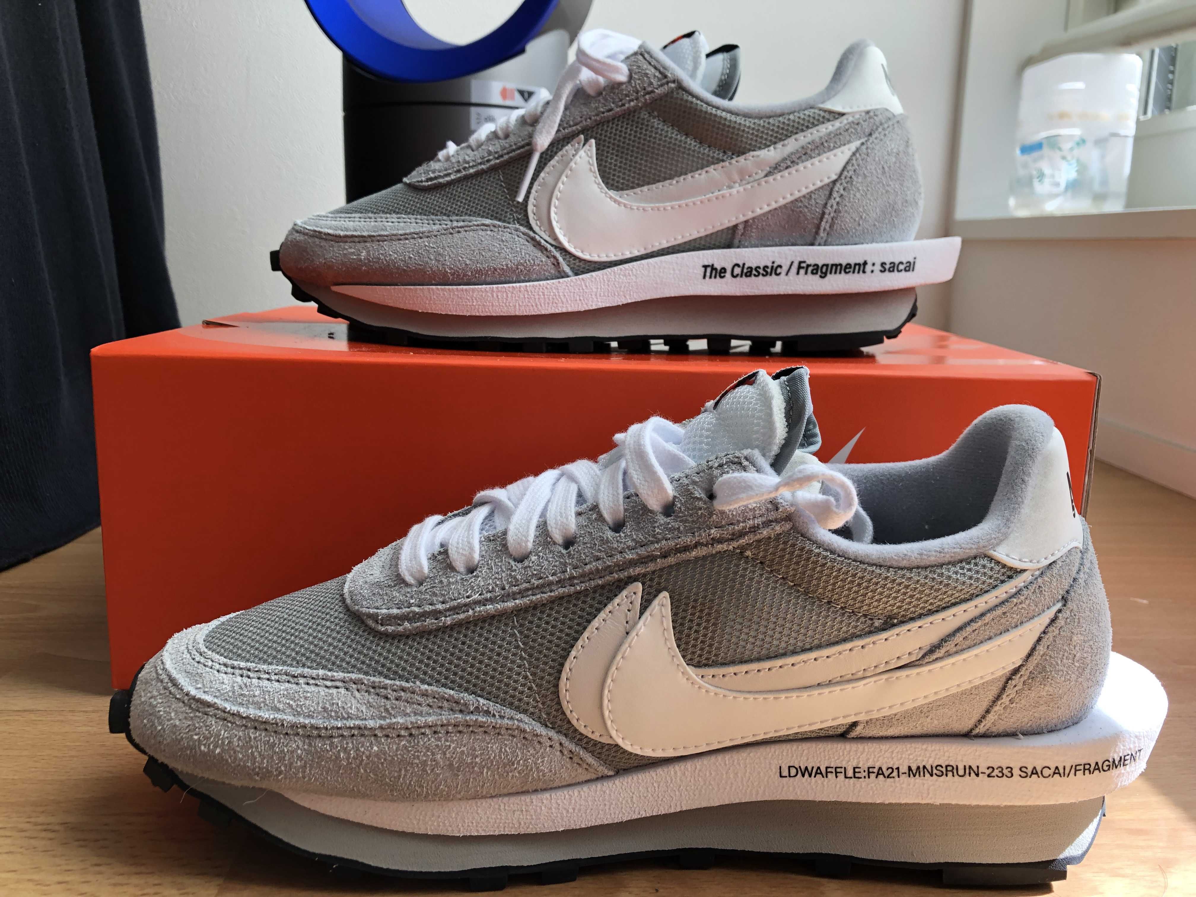 Fragment × sacai × Nike LD Waffle "Light Smoke Grey"