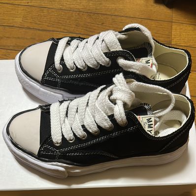 Maison MIHARA YASUHIRO PETERSON OG Sole Canvas Low-top Sneaker "Black" (A01FW702)