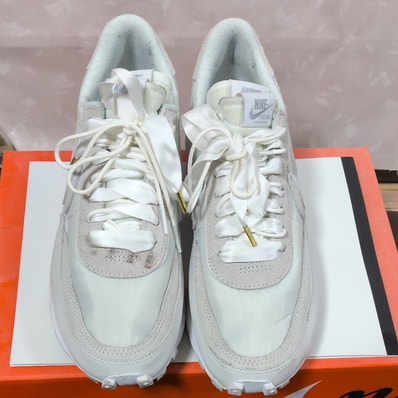sacai × Nike LDV Waffle "Triple White"