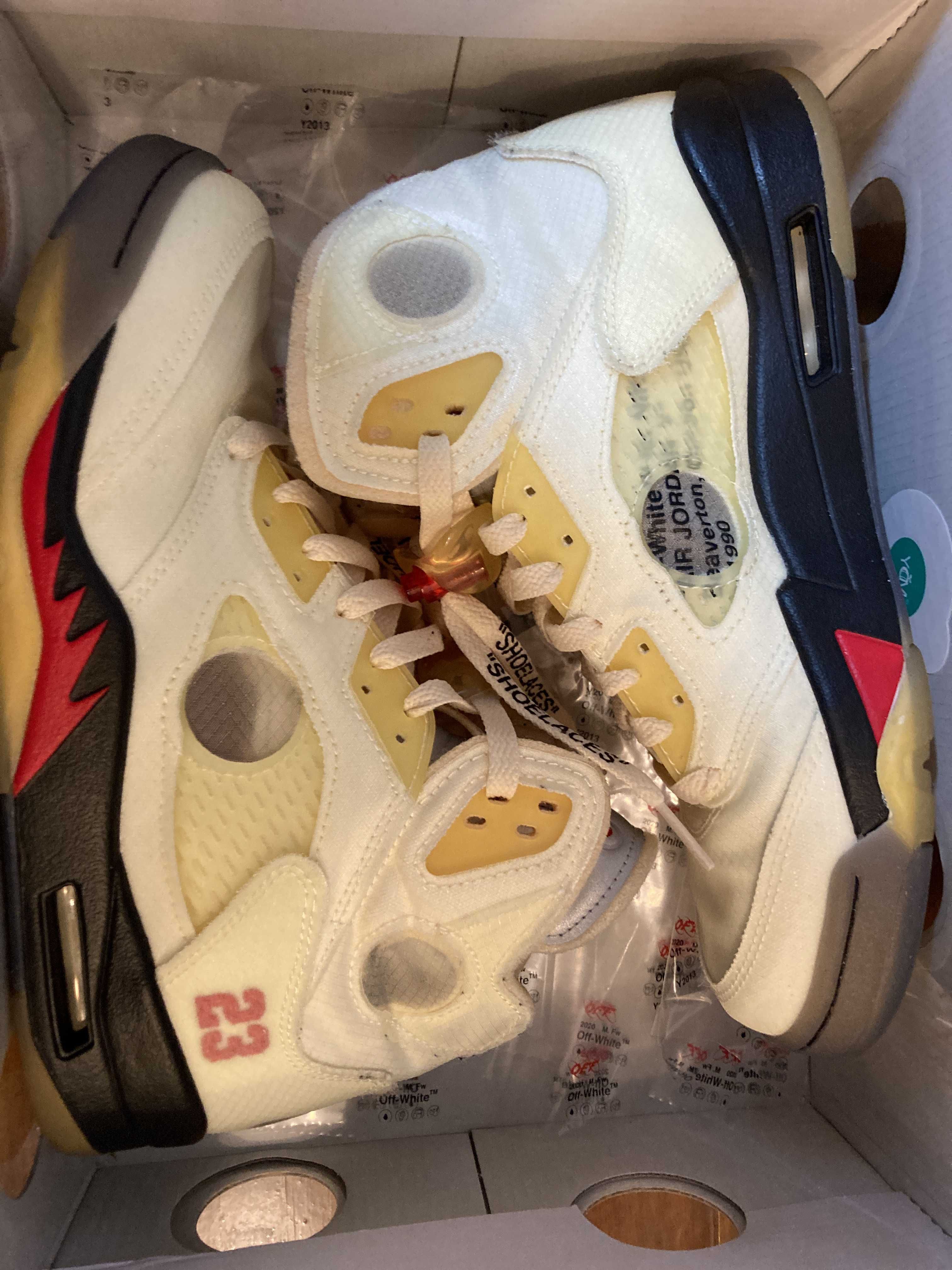 Off-White × Nike Air Jordan 5 "Sail"