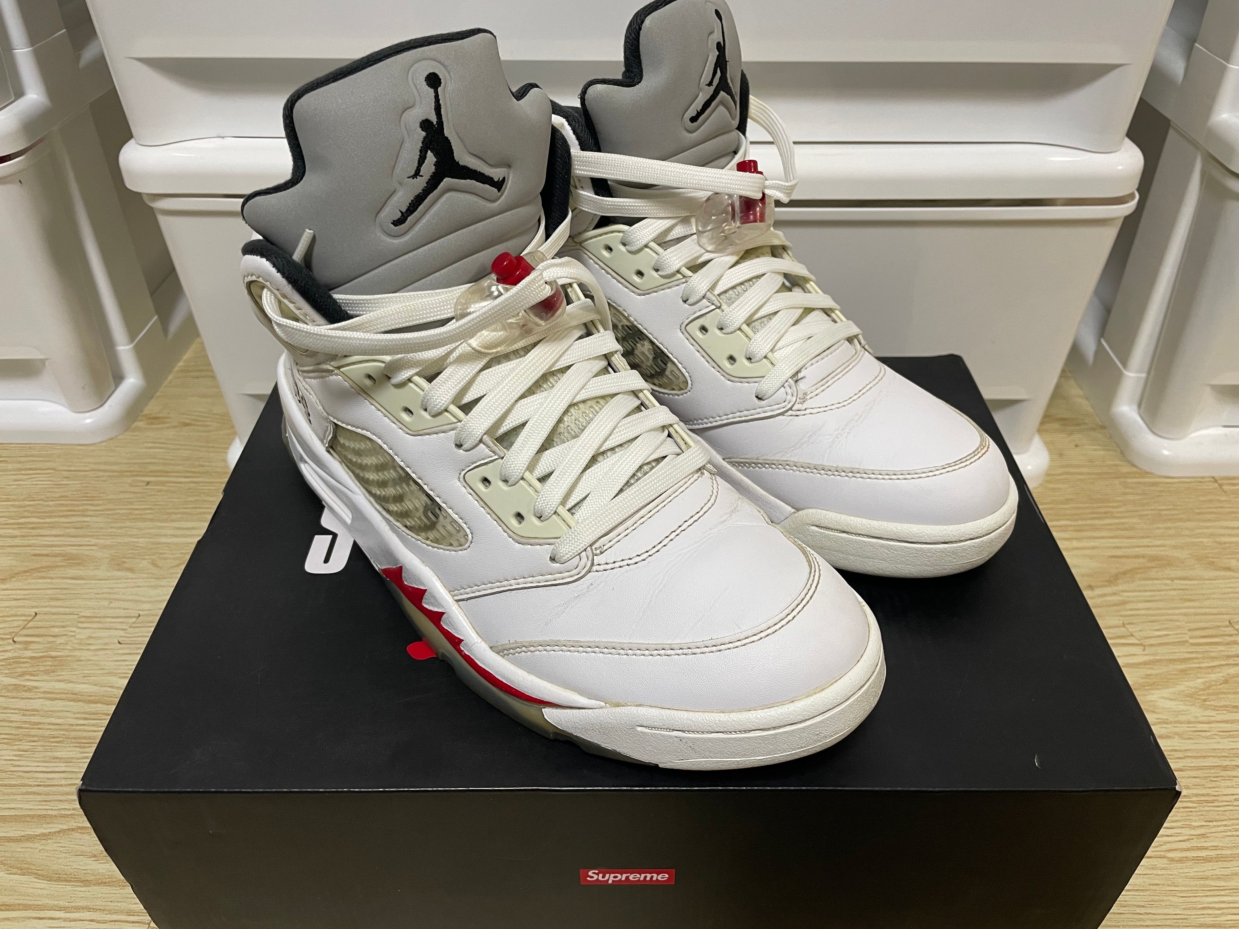 Supreme × Nike Air Jordan 5 Retro "White"