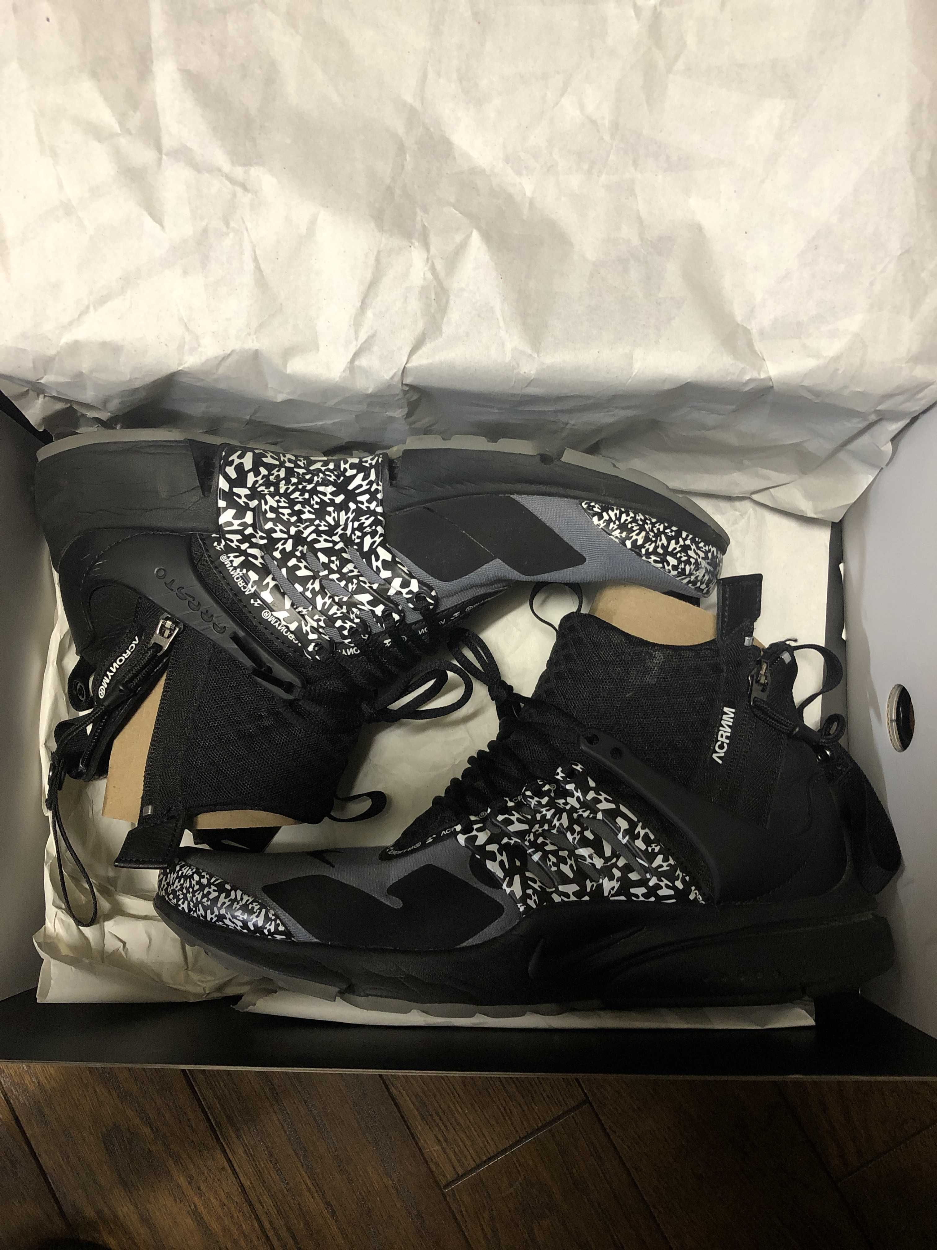 ACRONYM × Nike Air Presto Mid "Cool Grey/Black"