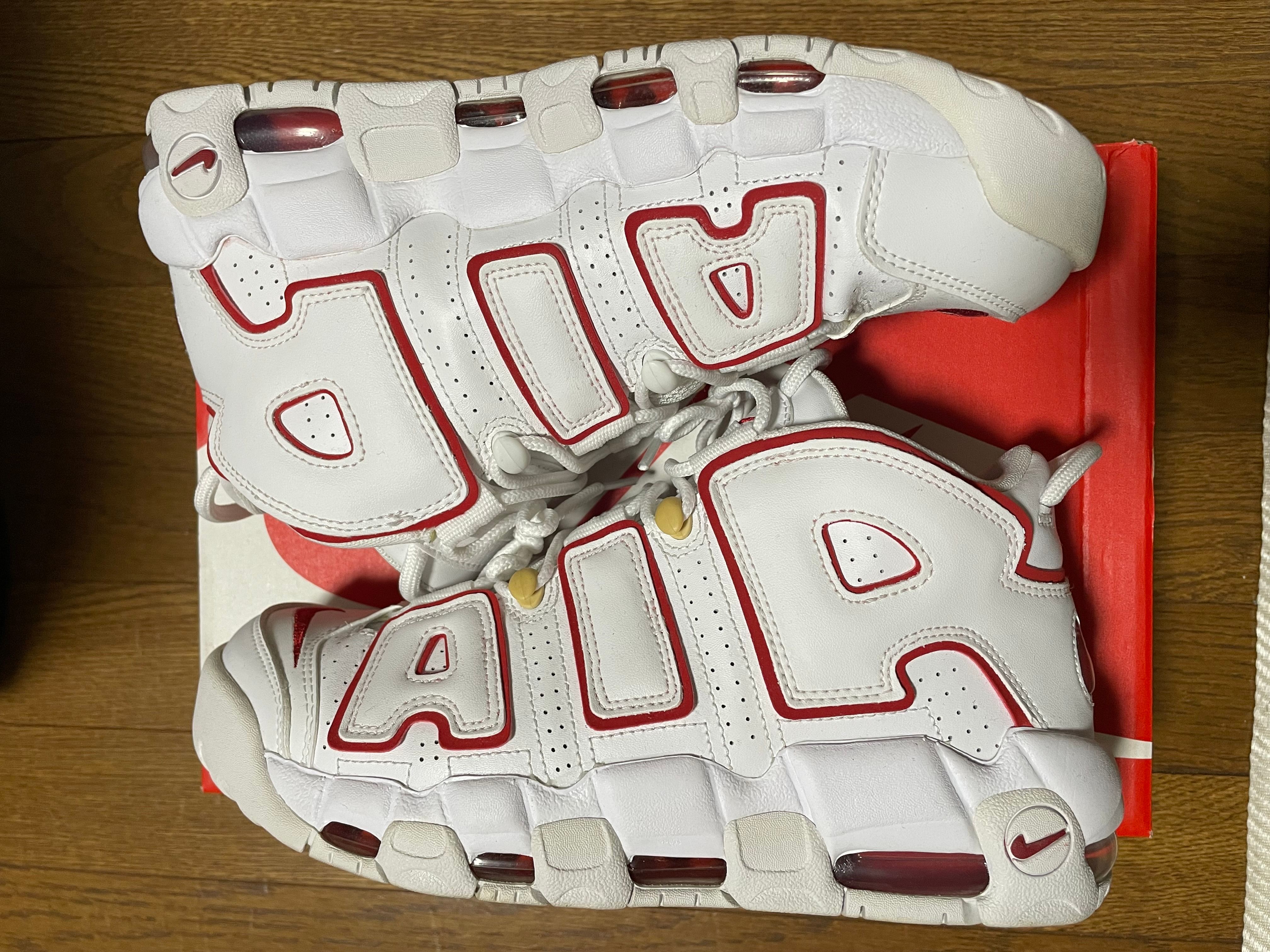 NIKE AIR MORE UPTEMPO "WHITE/VARSITY RED" (2021)