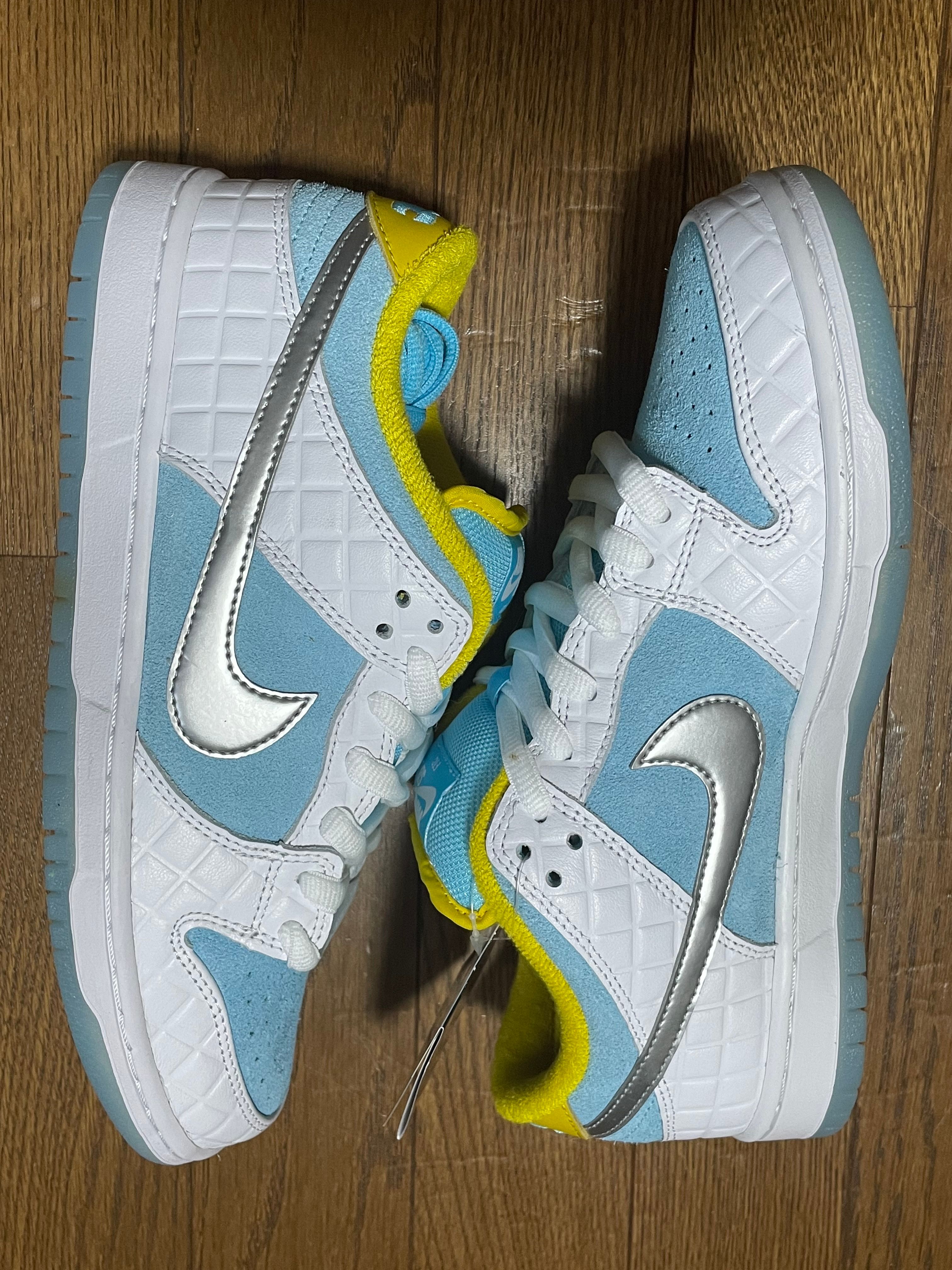 FTC × Nike SB Dunk Low "White/Blue"