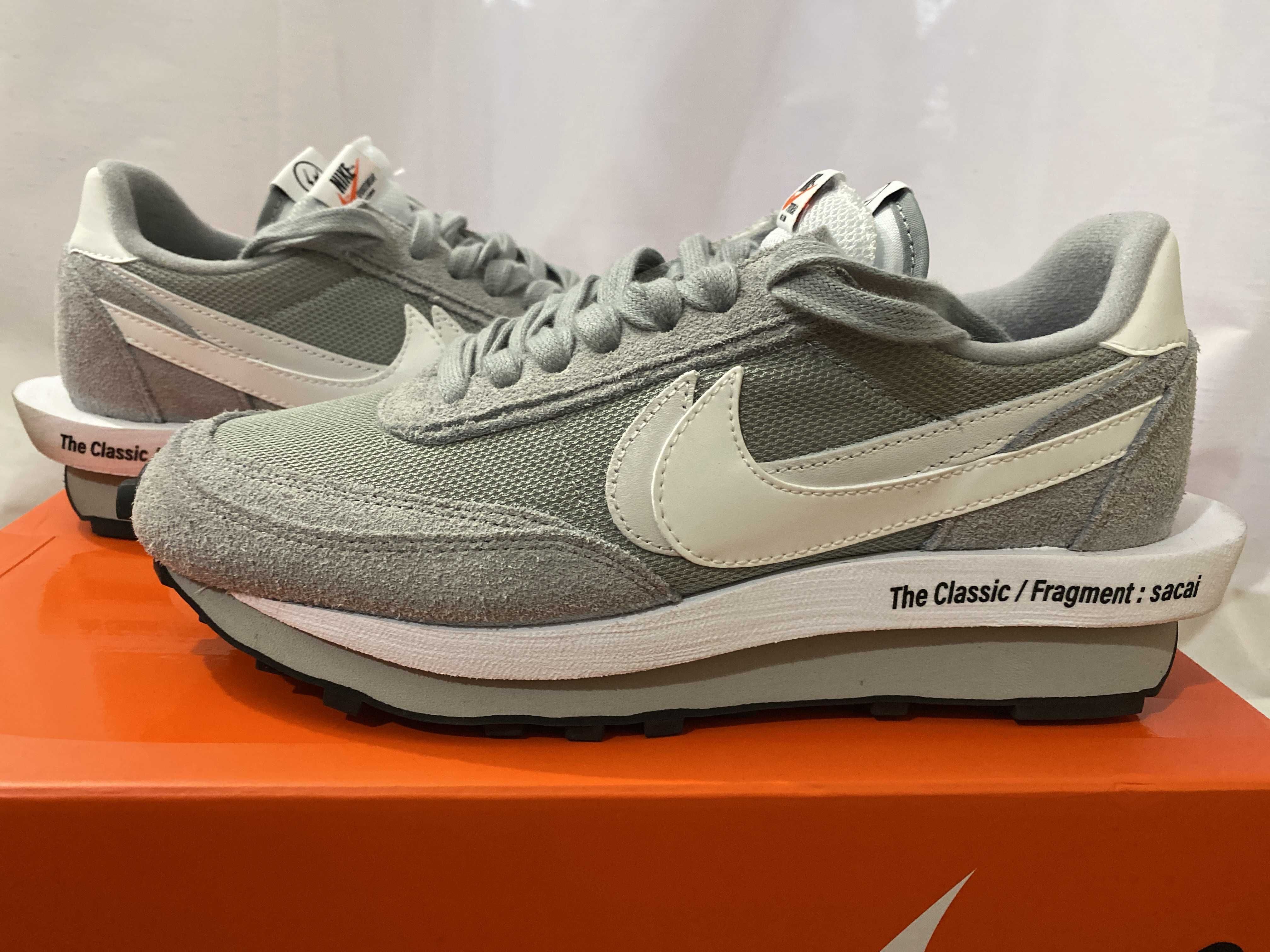 Fragment × sacai × Nike LD Waffle "Light Smoke Grey"