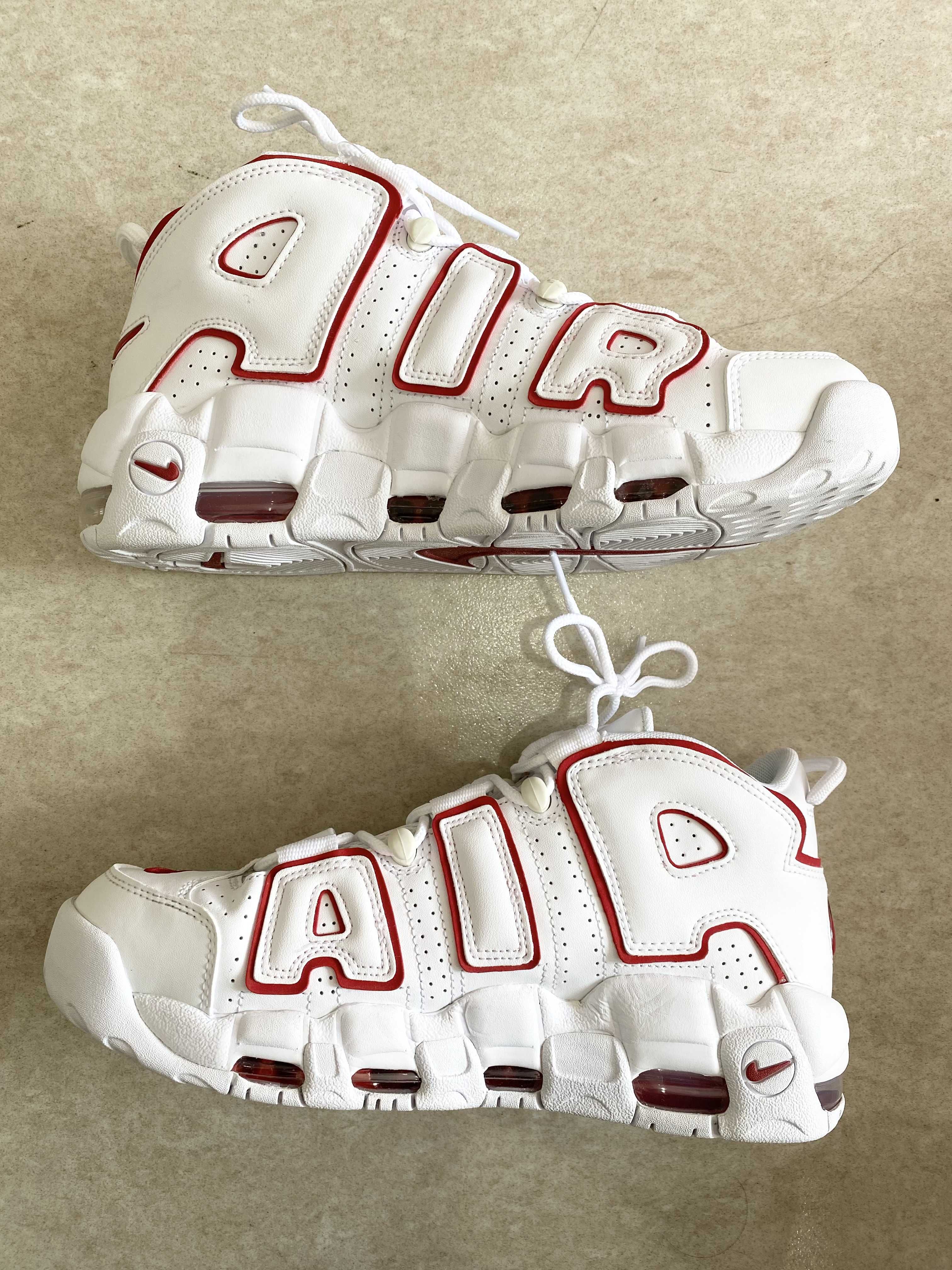 NIKE AIR MORE UPTEMPO "WHITE/VARSITY RED" (2021)