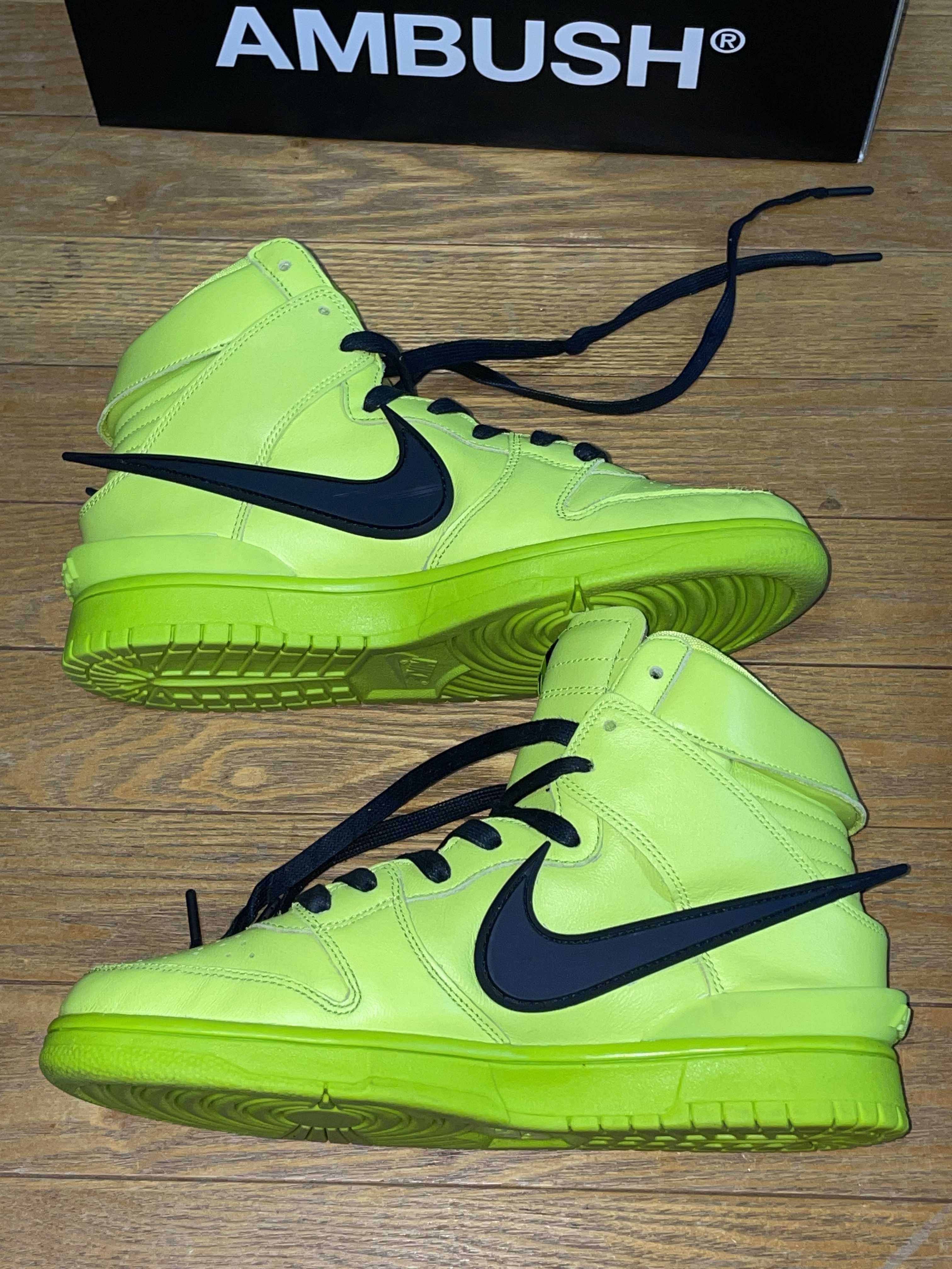 AMBUSH × NIKE DUNK HIGH "FLASH LIME"