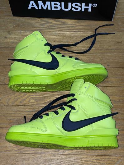 AMBUSH × NIKE DUNK HIGH "FLASH LIME"