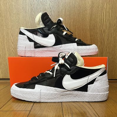sacai × Nike Blazer Low "Black Patent Leather"